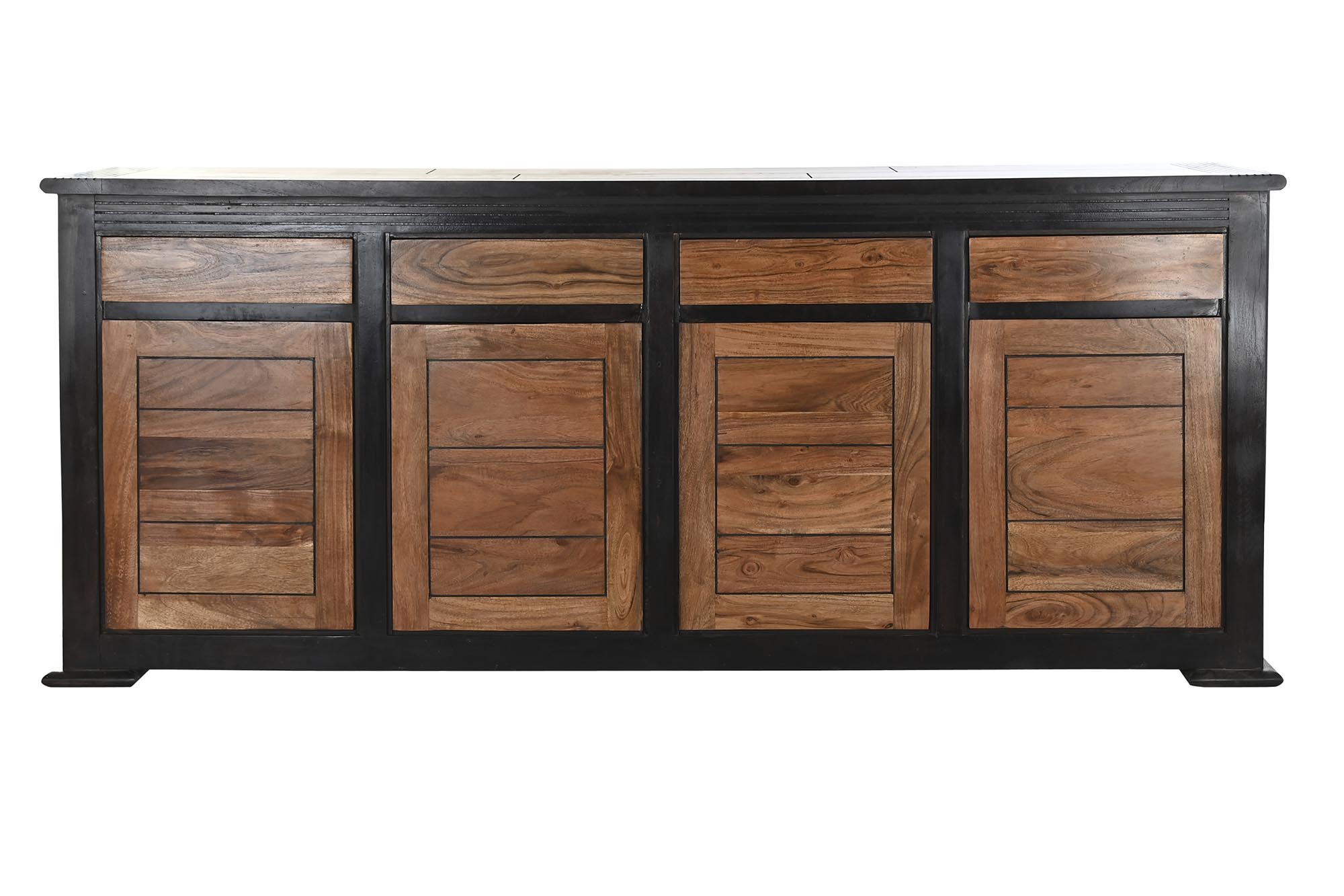 Buffet acacia 200x45x86 negro