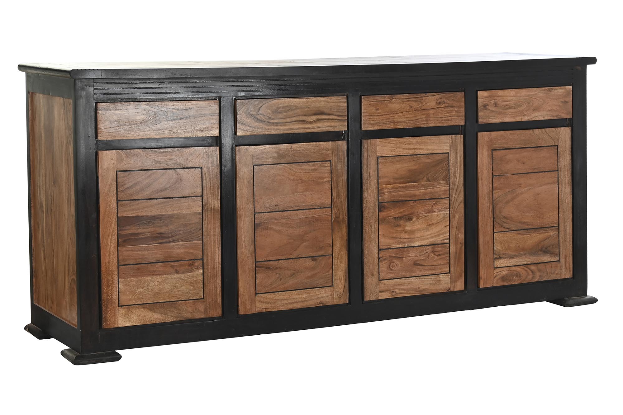 Buffet acacia 200x45x86 negro