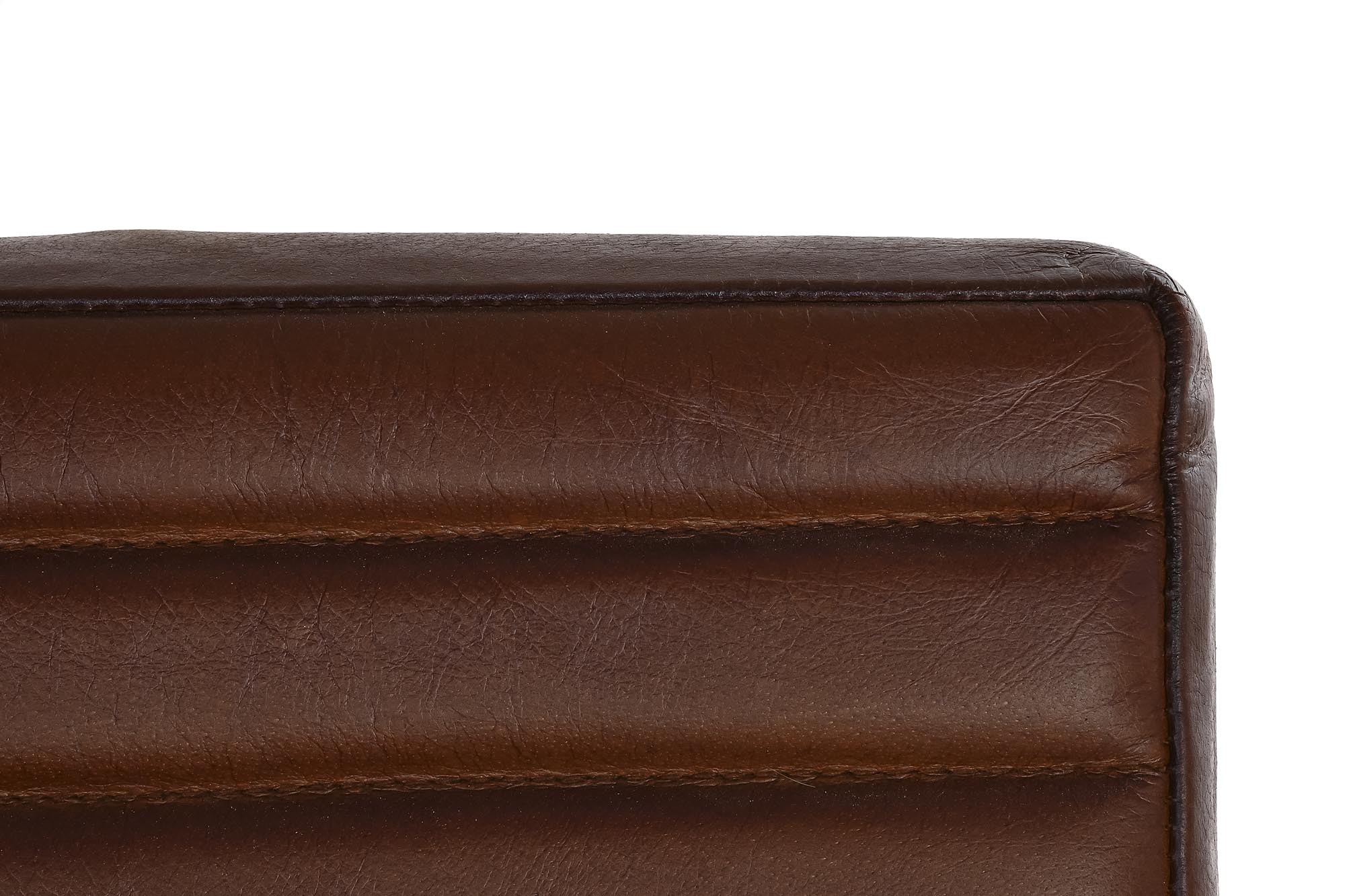 Butaca piel metal 75x89x90 marron