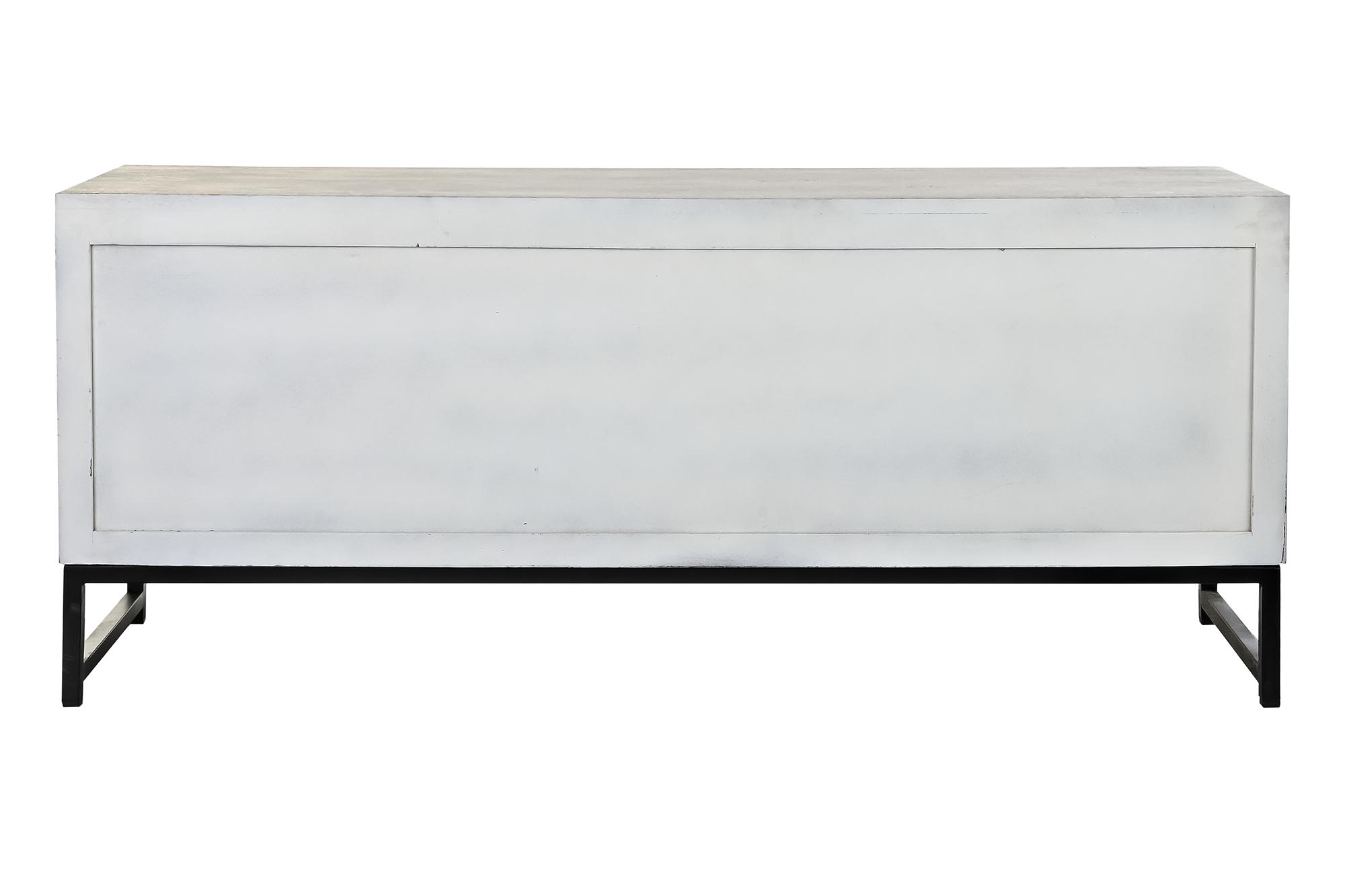 Mueble tv mango metal 130x40x55 mandala blanco