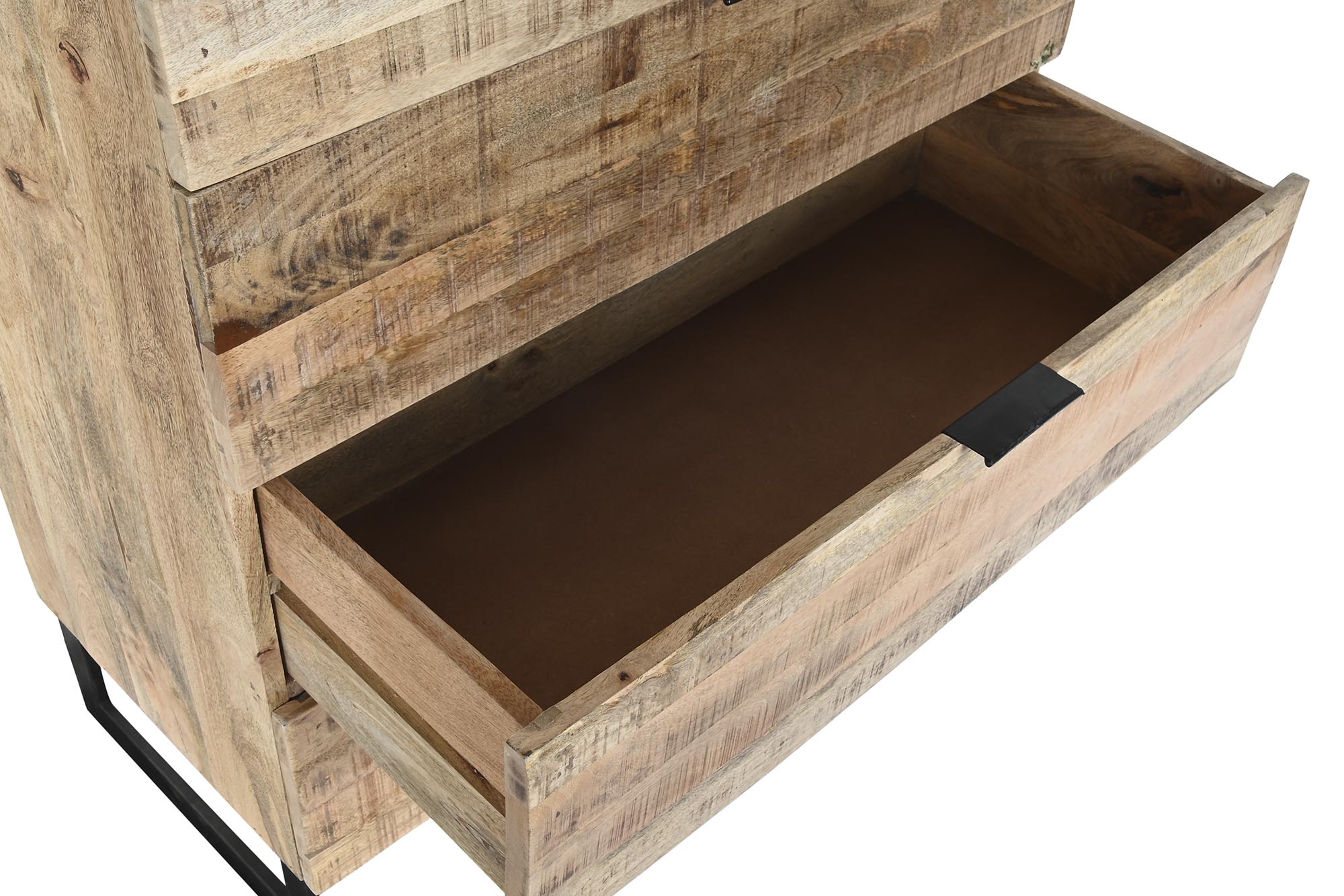 Comoda mango metal 80x40x115 natural natural