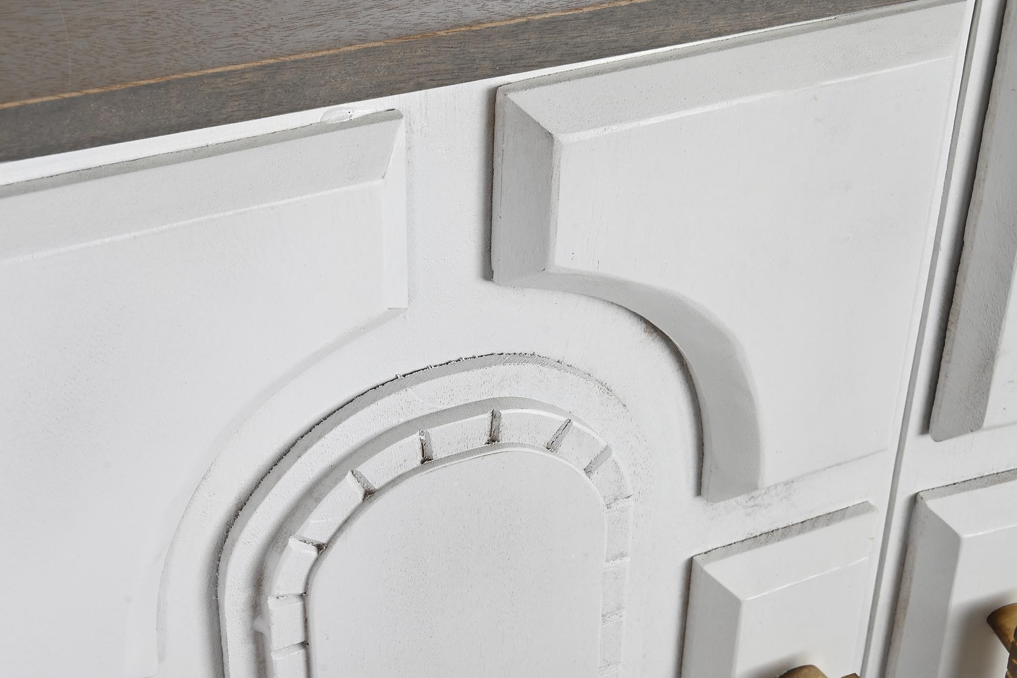 Buffet mango metal 152x43x84 blanco