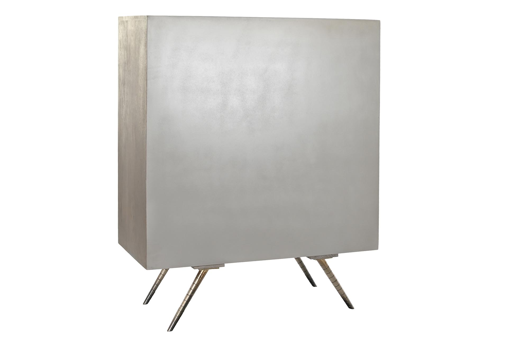Aparador mango laton 93x41x114 rombo blanco