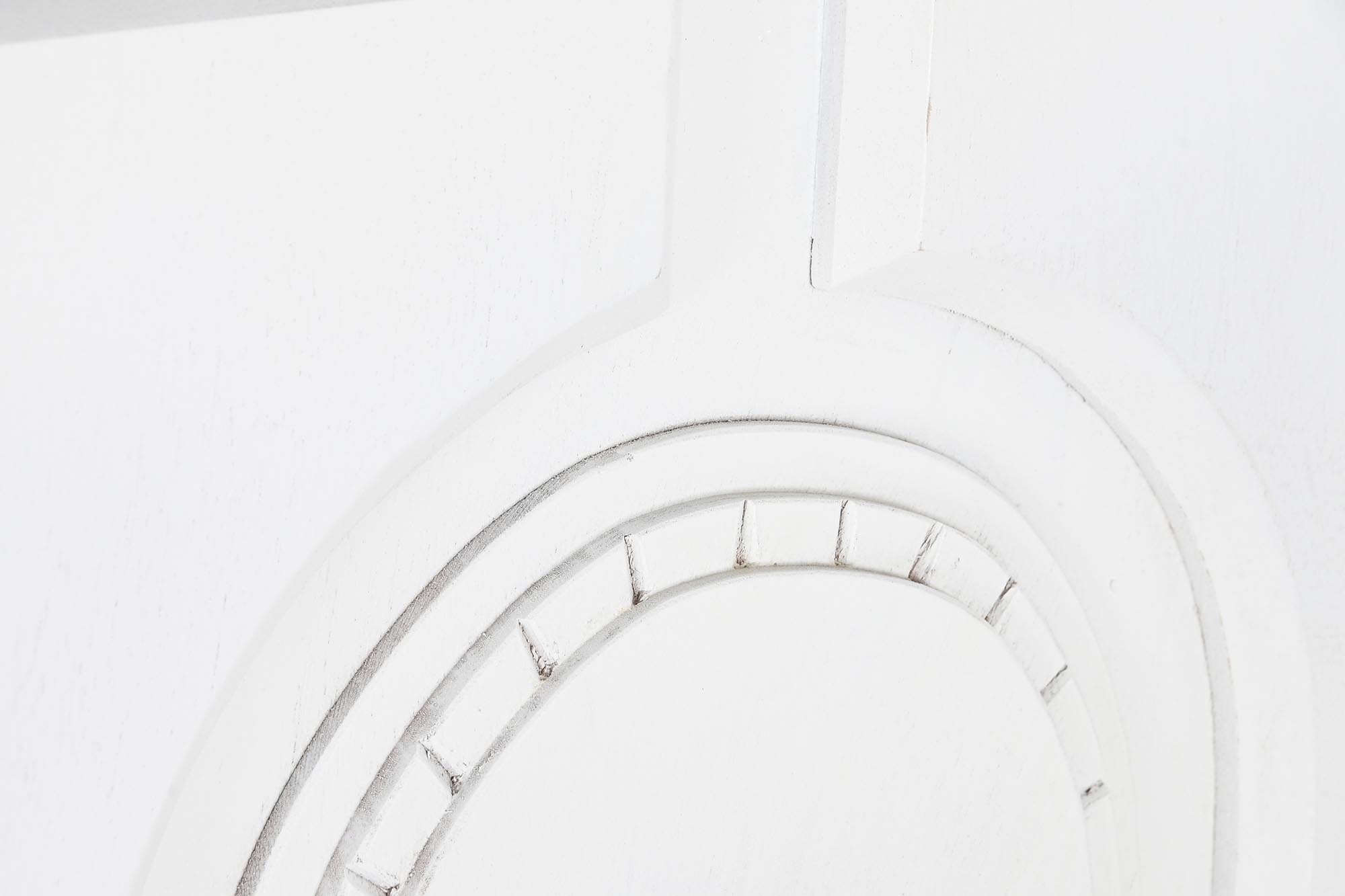 Aparador mango laton 93x41x114 rombo blanco