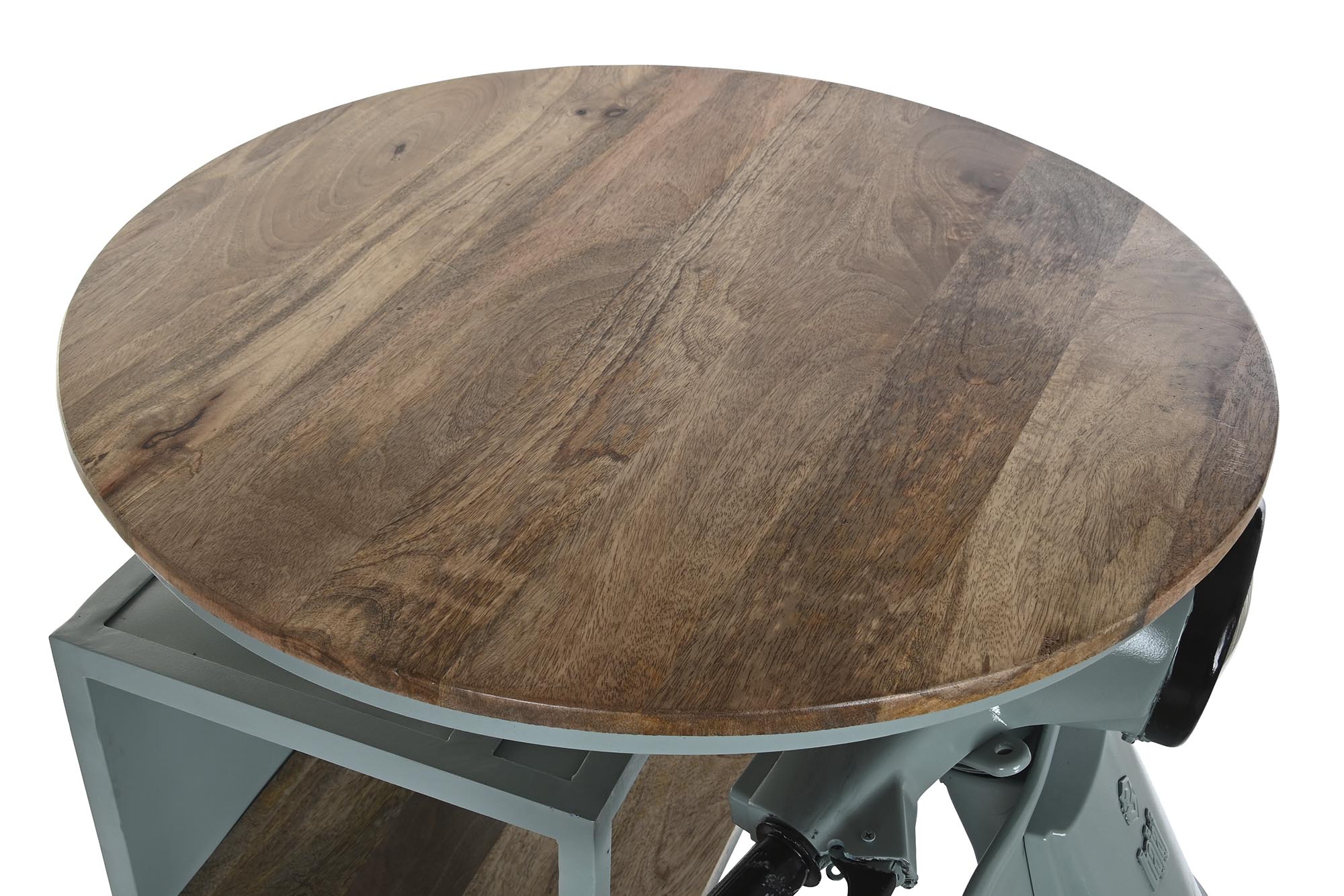 Mesa hierro mango 116x72x110 moto desgastado