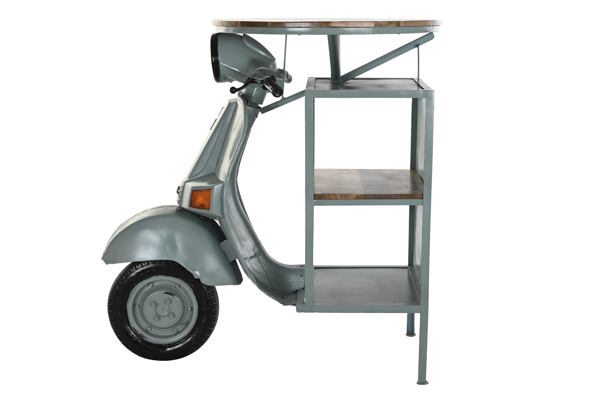 Mesa hierro mango 116x72x110 moto desgastado