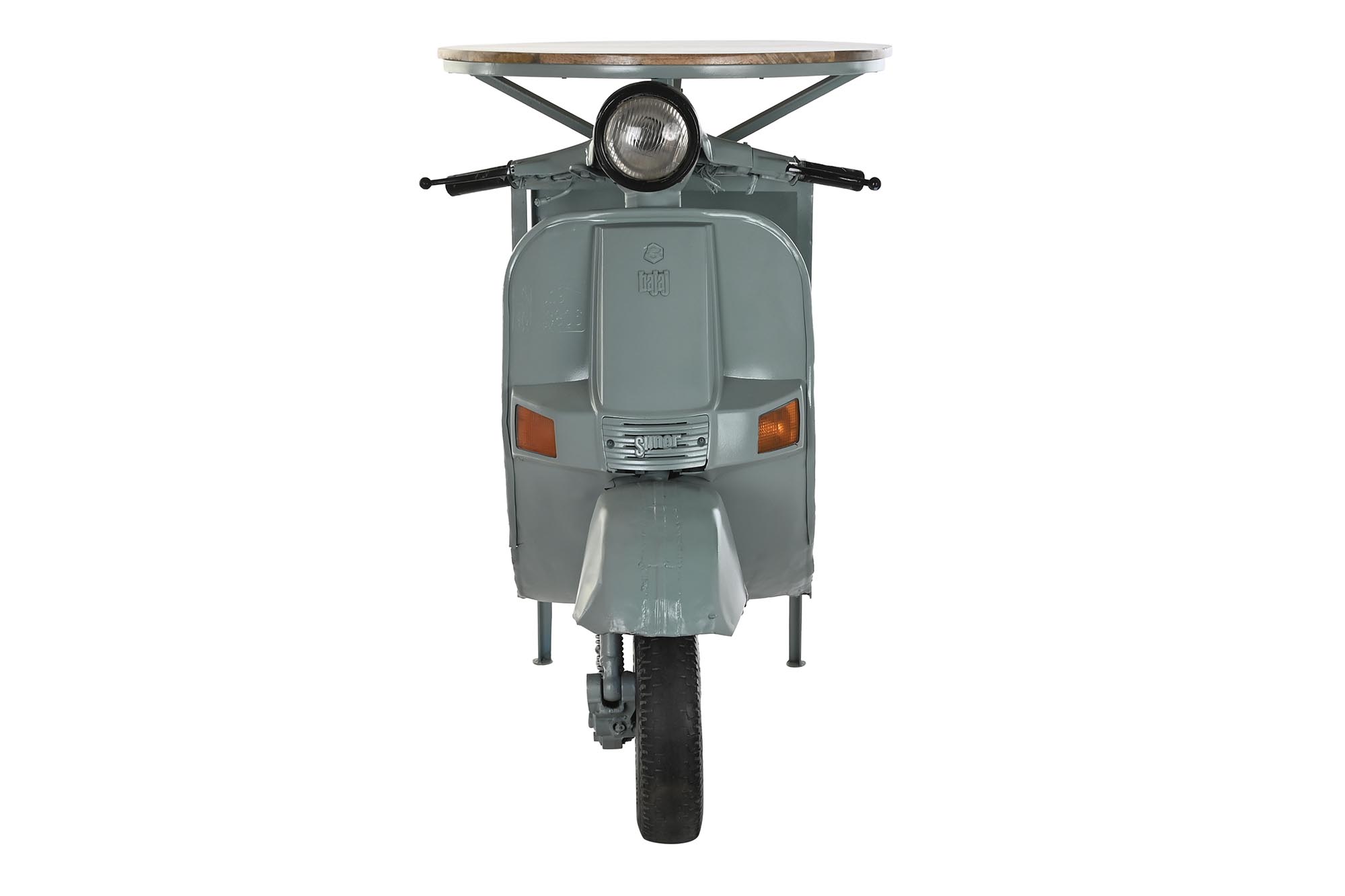 Mesa hierro mango 116x72x110 moto desgastado