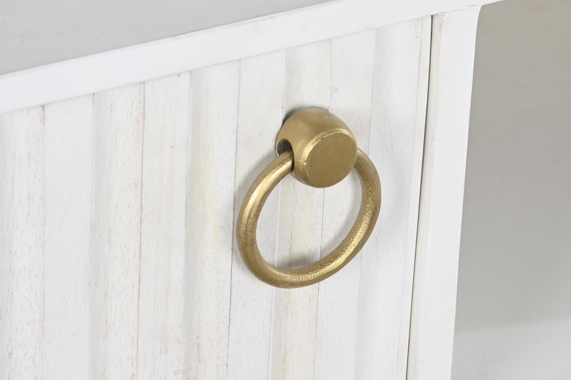 Mueble tv mango metal 120x40x60 blanco