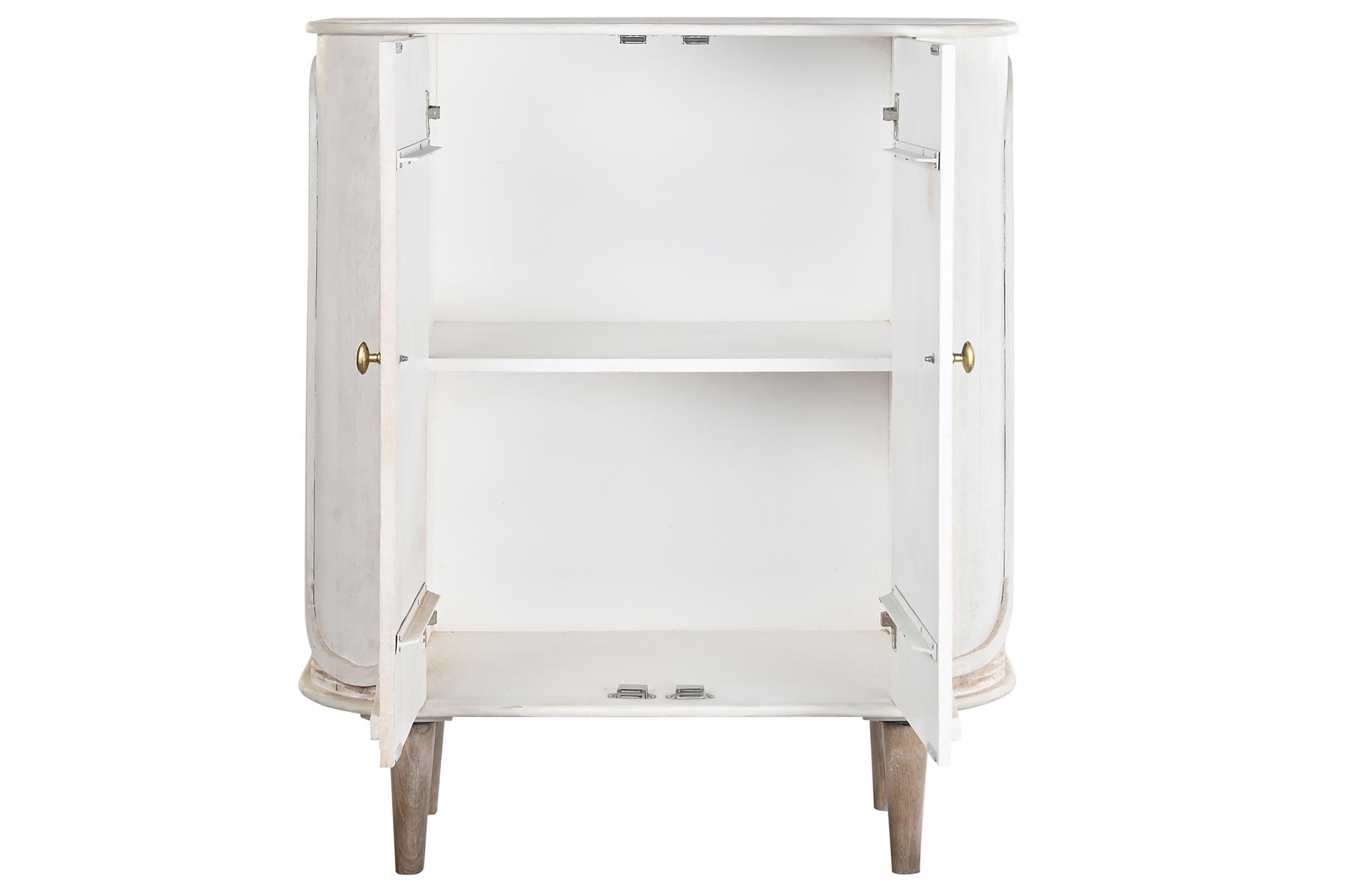Aparador mango metal 92x40x113 blanco