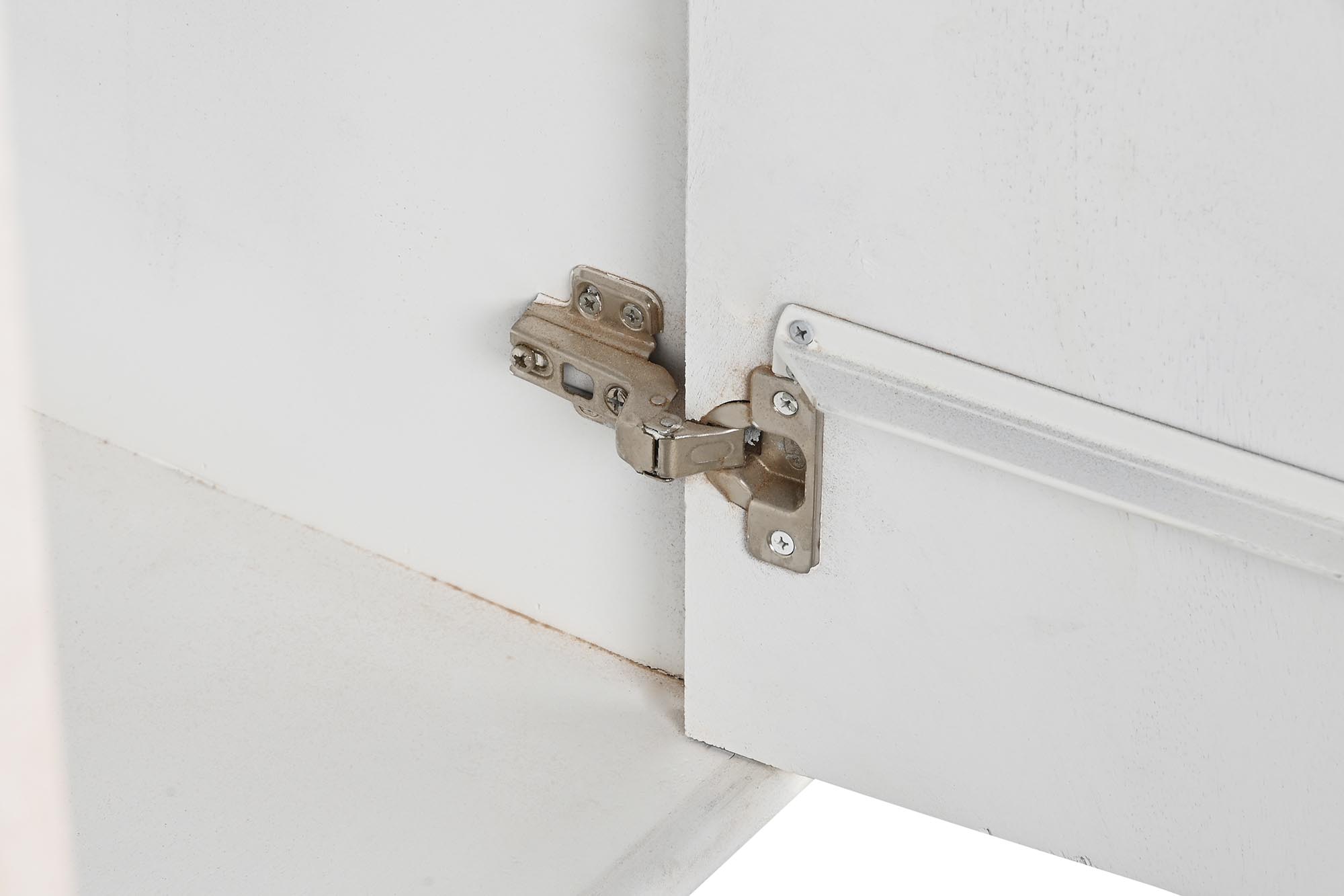 Aparador mango metal 92x40x113 blanco