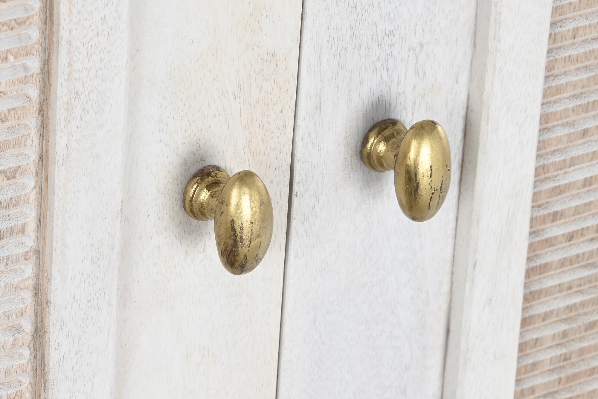 Aparador mango metal 92x40x113 blanco