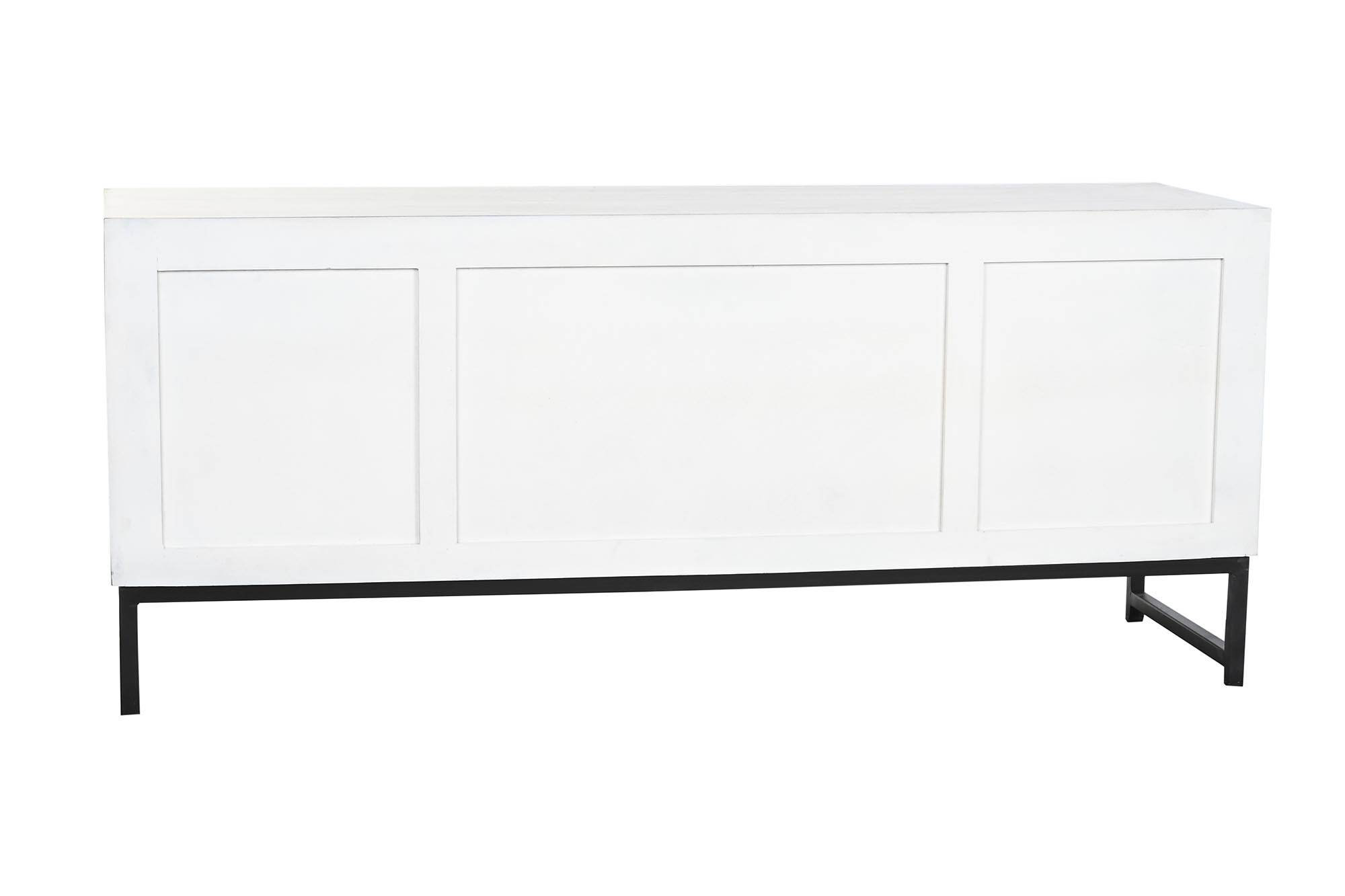 Mueble tv mango ceramica 130x40x56 beige