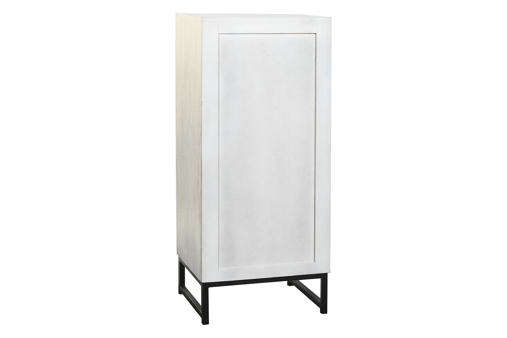 Chifonier mango ceramica 45x35x107 gris blanco