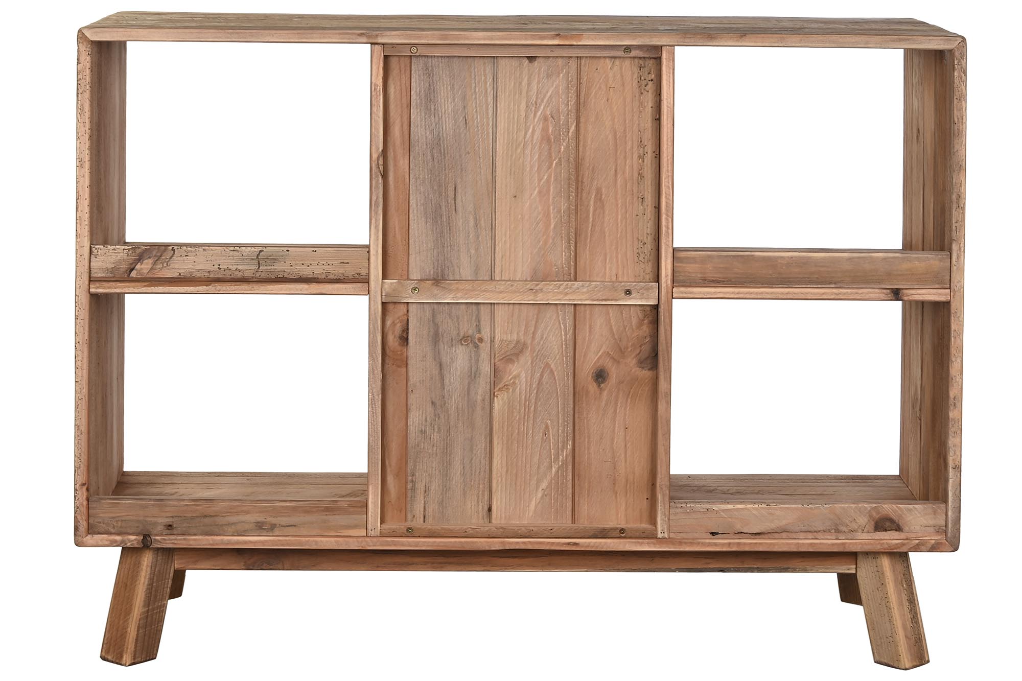 Cajonera madera reciclada 120x40x90 marron oscuro