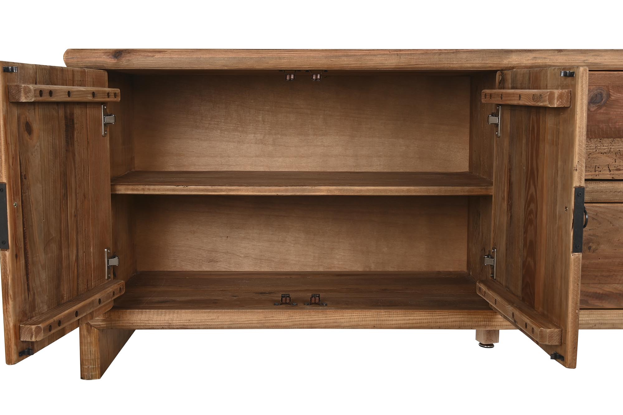 Mueble tv madera reciclada 156x44x65 japones