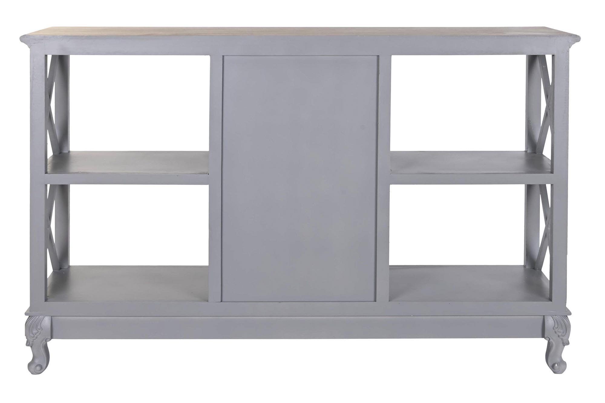 Buffet paulownia mdf 132x40x84,5 gris