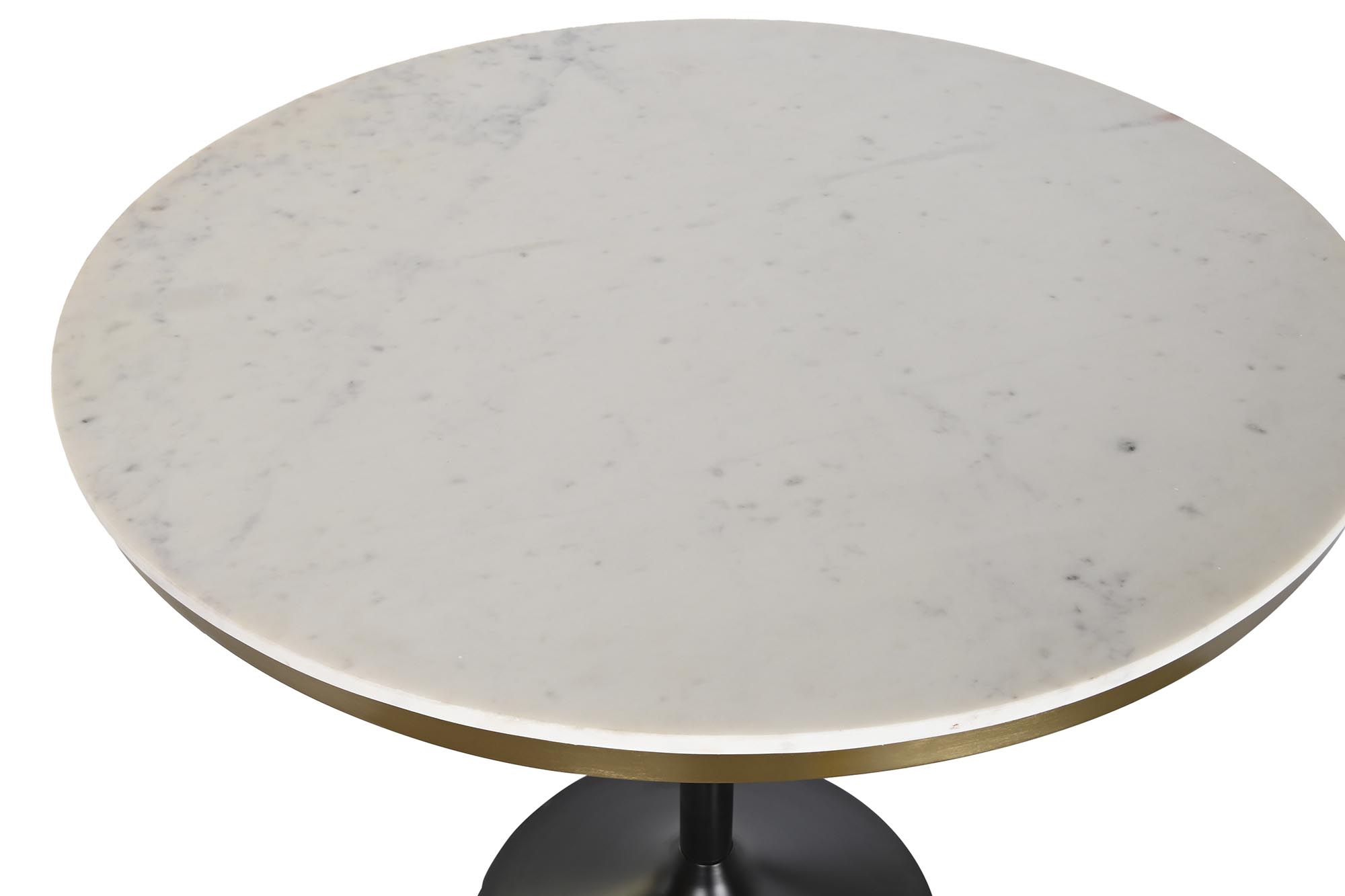 Mesa comedor metal marmol 93x93x79,5 37,42 blanco