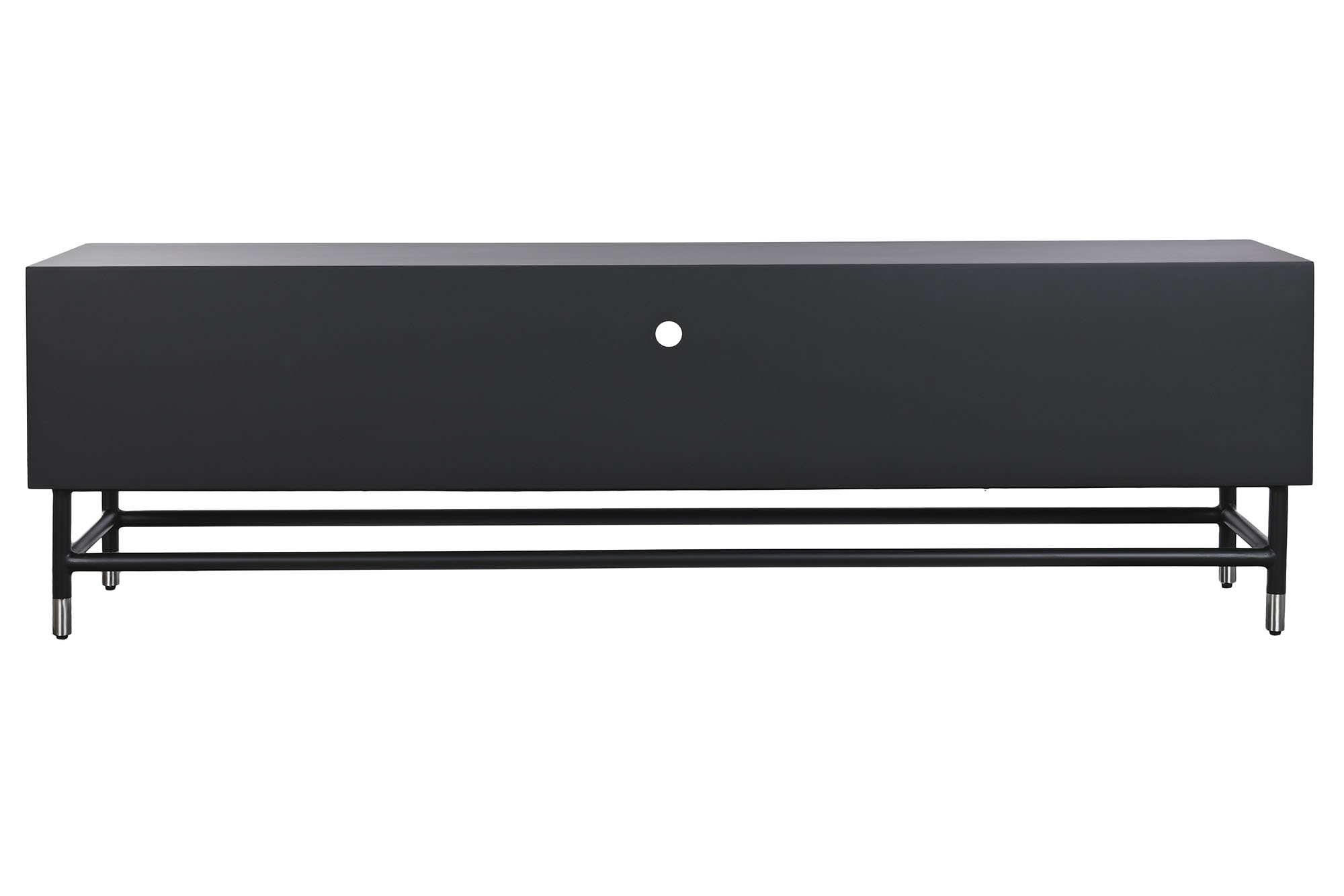 Mueble tv hueso resina 170x40x50 taracea negro