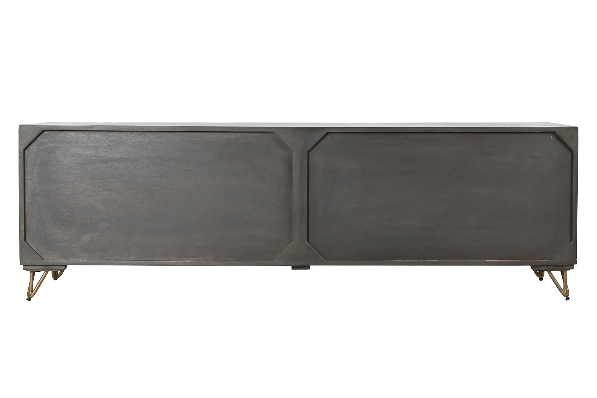 Mueble tv mango metal 160x40x50 marron