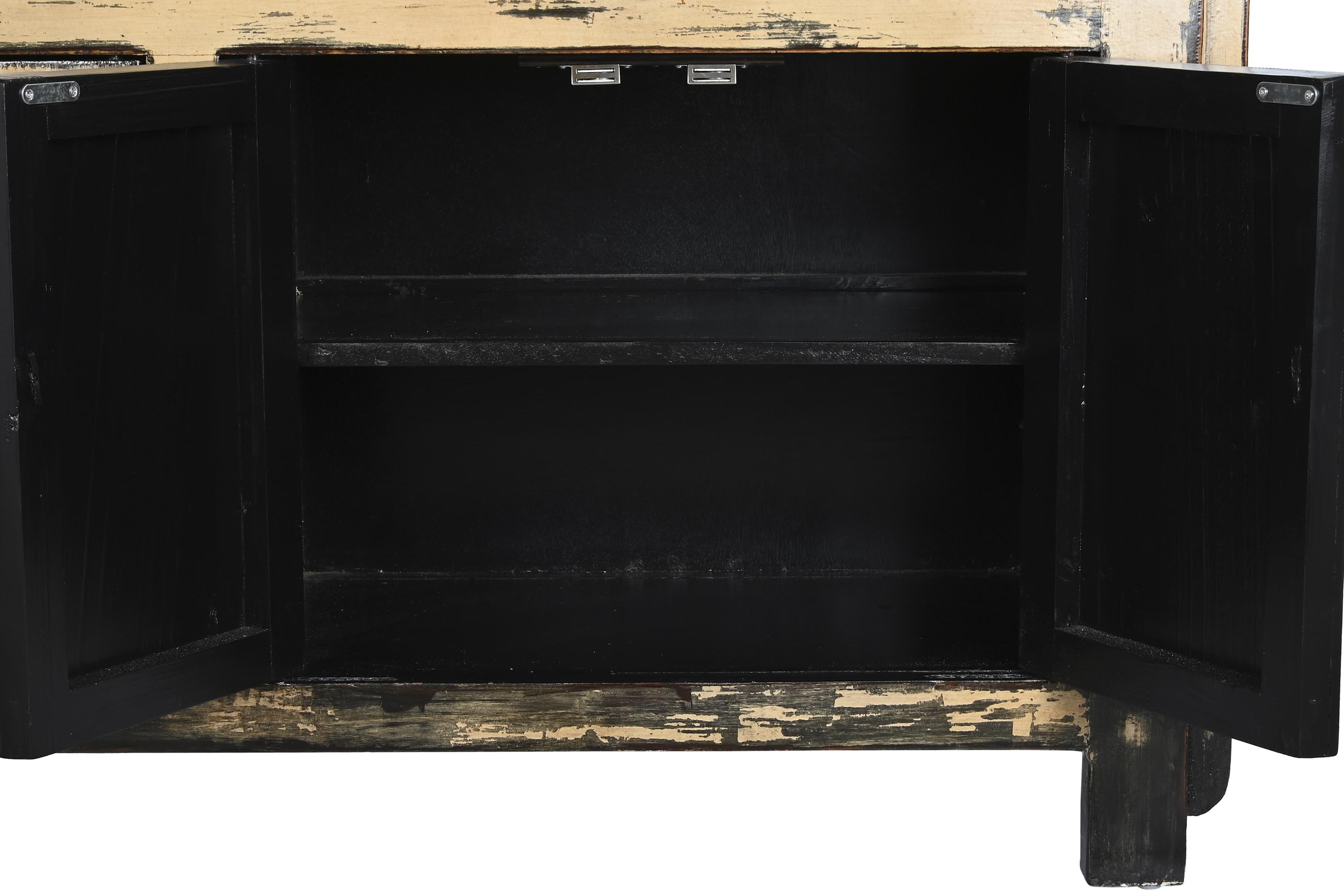 Buffet olmo 176x42x83 envejecido crema