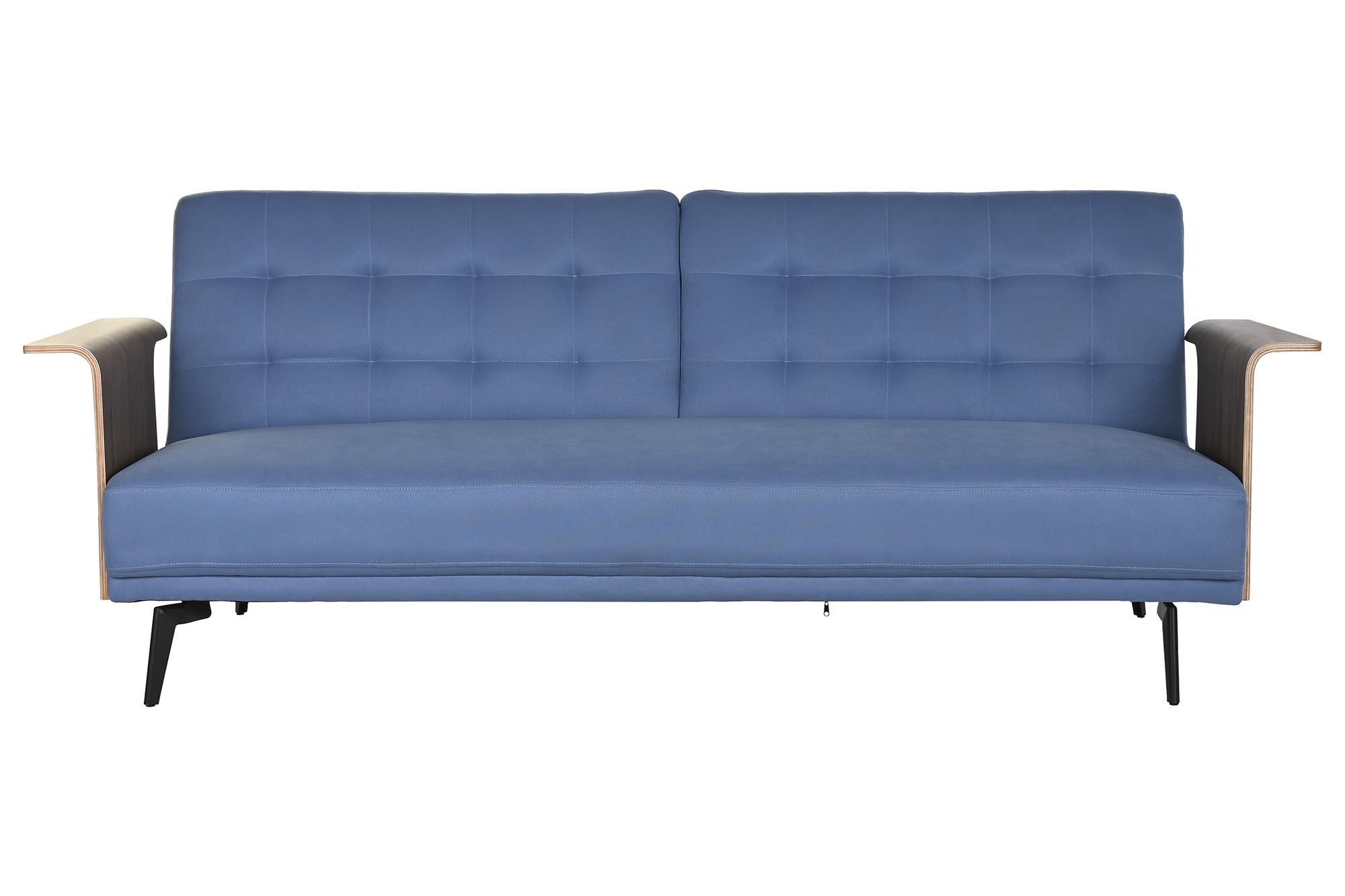 Sofa cama eucalipto metal 203x87x81 azul