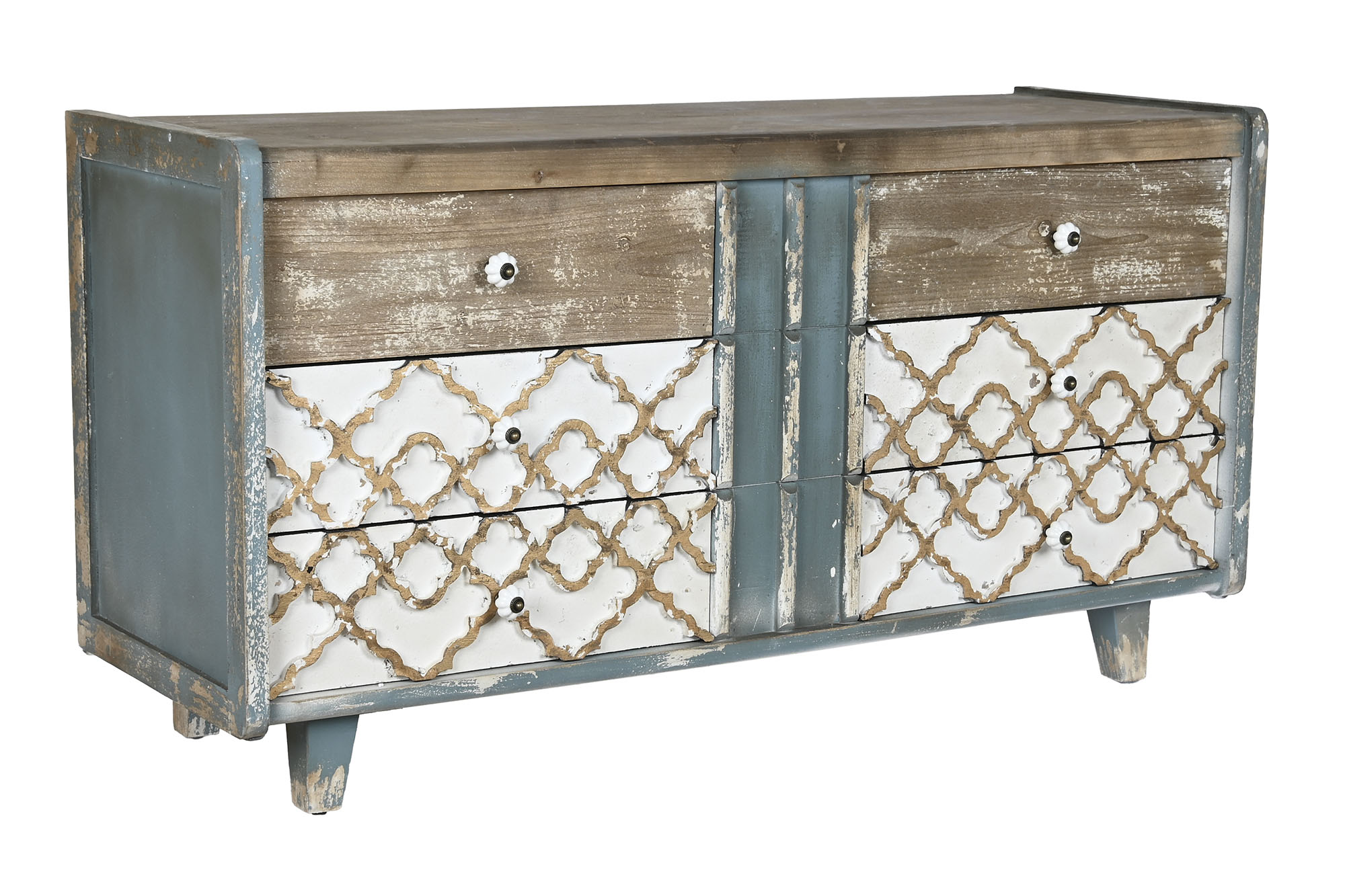 Buffet abeto mdf 122x42x63 envejecido
