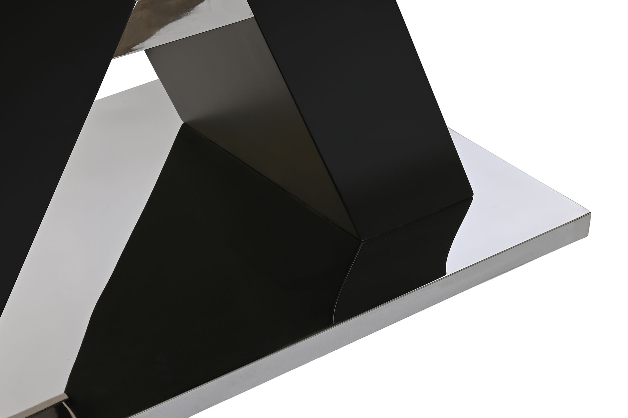 Mesa comedor cristal templado mdf 180x90x76 negro