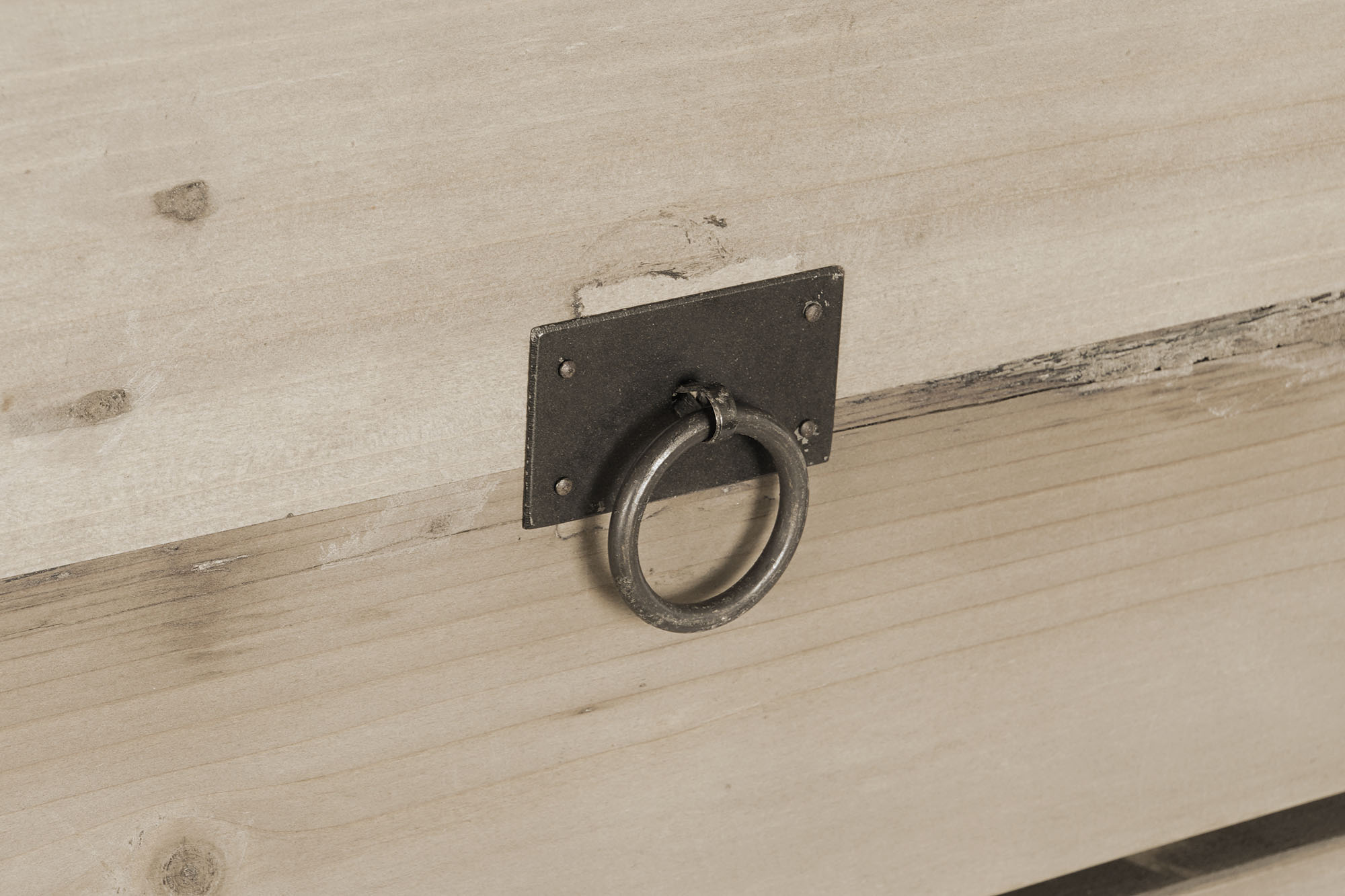 Consola pino 140x40x110 marron