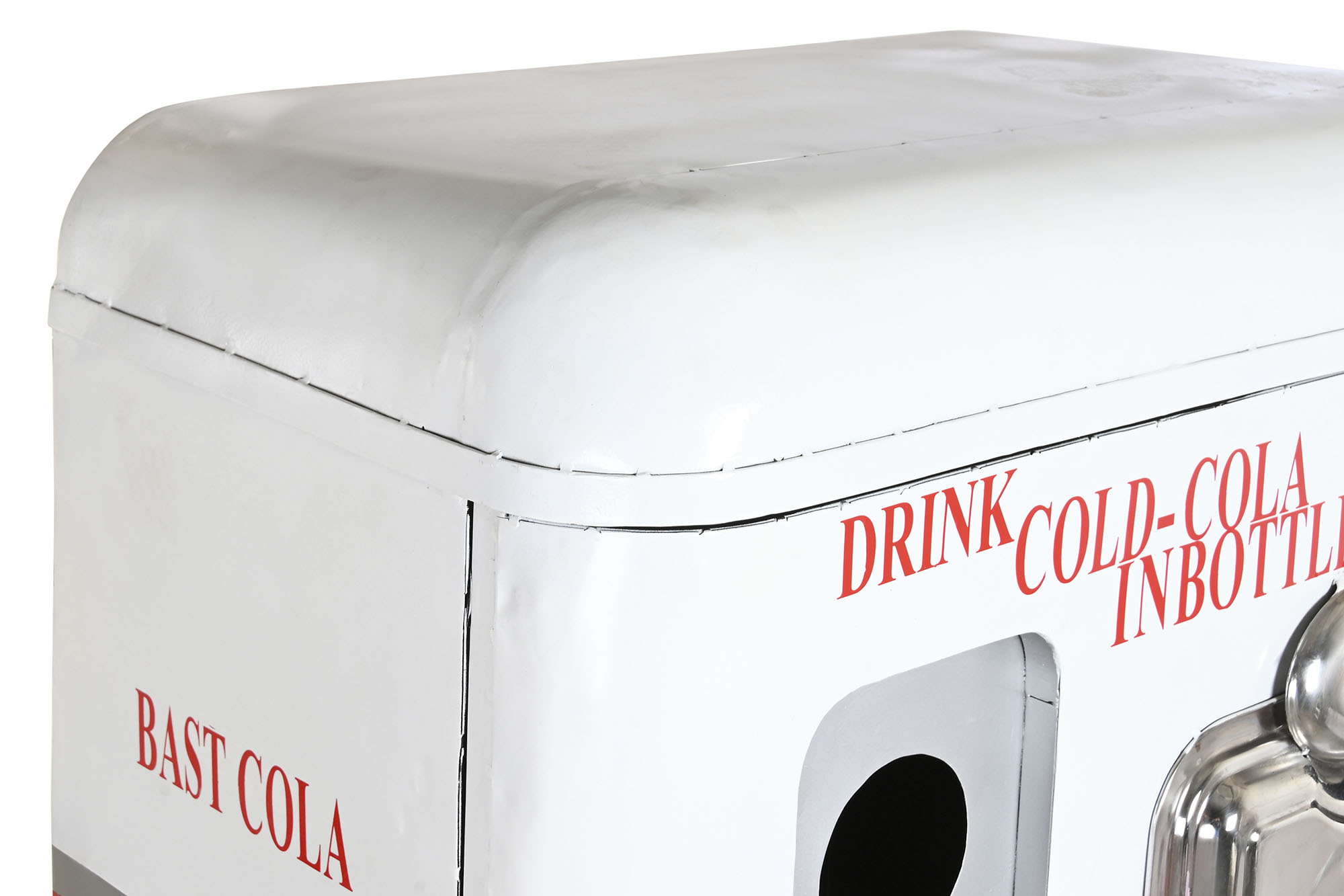 Botellero hierro 70x44x151 cola desgastado rojo
