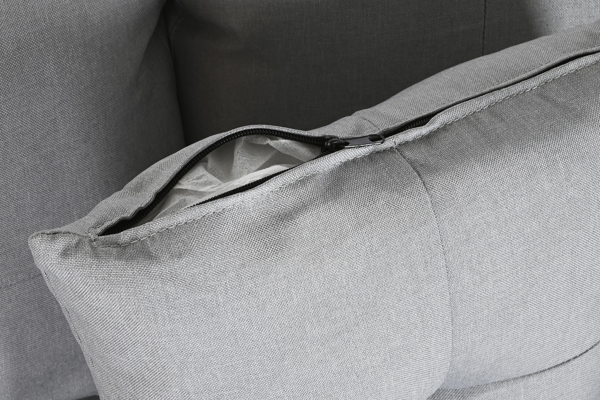 Sofa poliester pp 244x146x81 chaiselongue