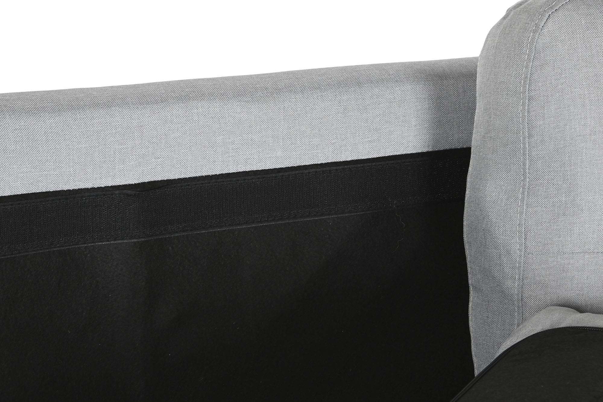 Sofa poliester pp 244x146x81 chaiselongue