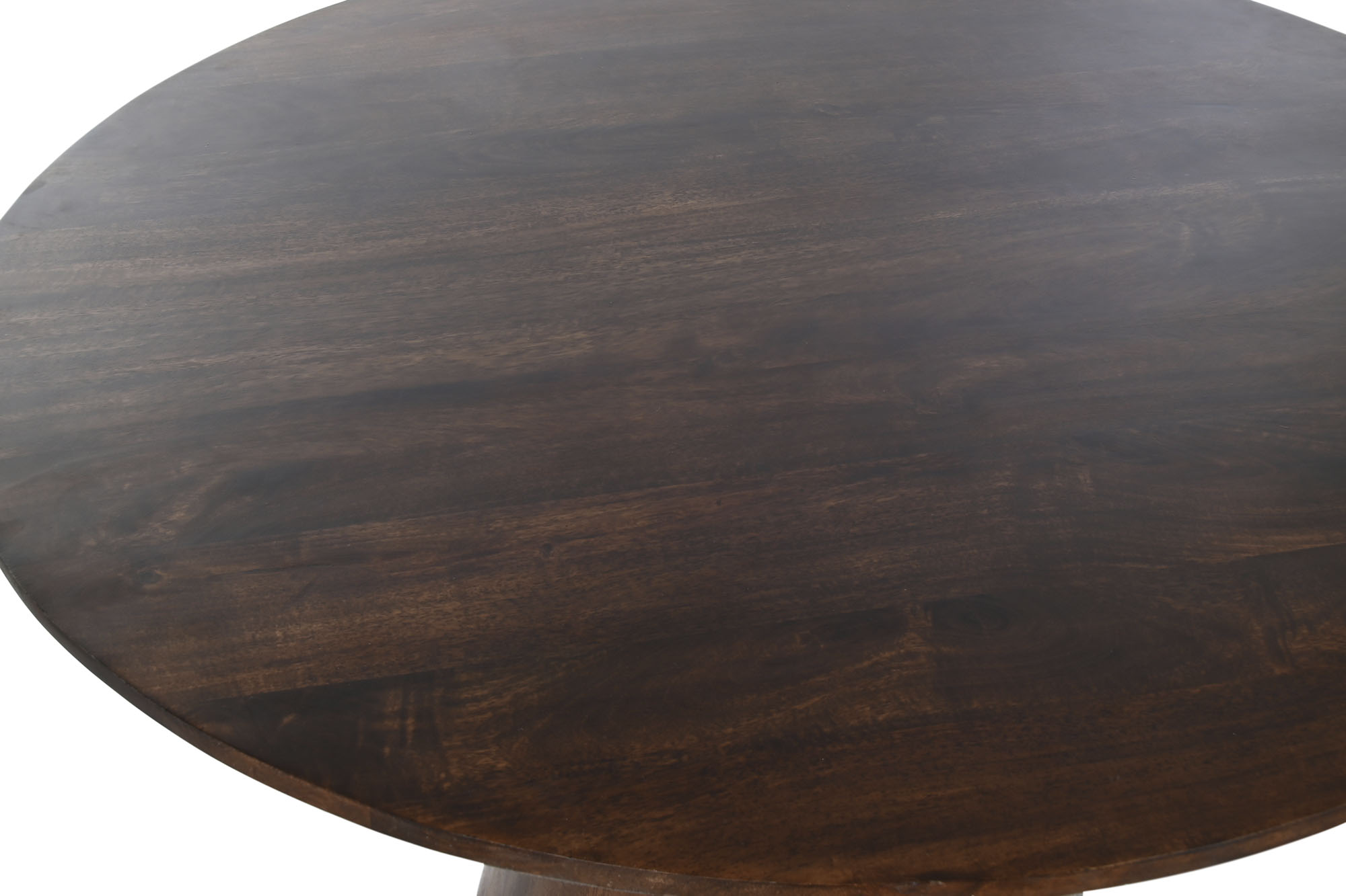 Mesa comedor mango 120x120x76 marron oscuro