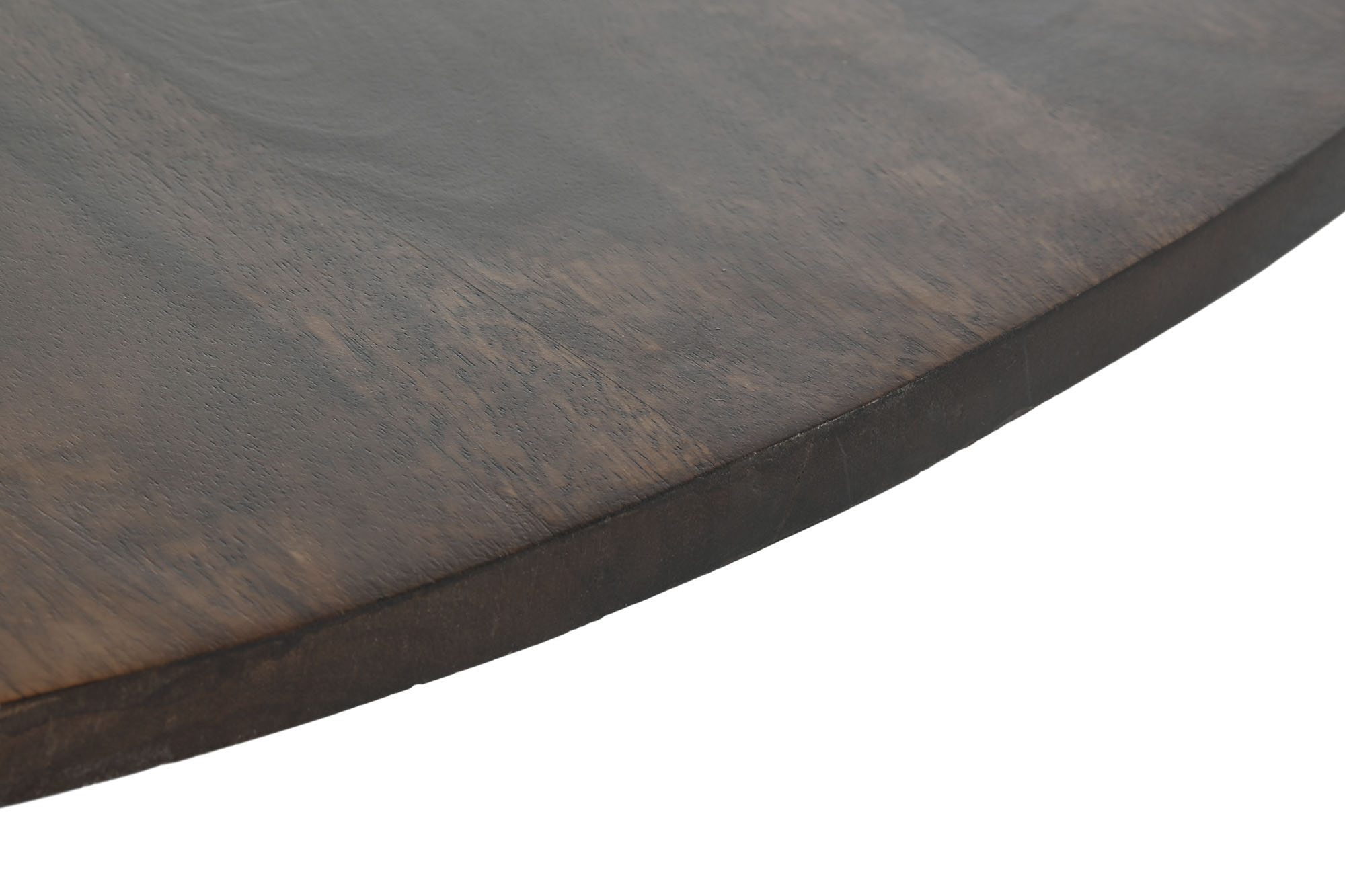 Mesa comedor mango 120x120x76 marron oscuro