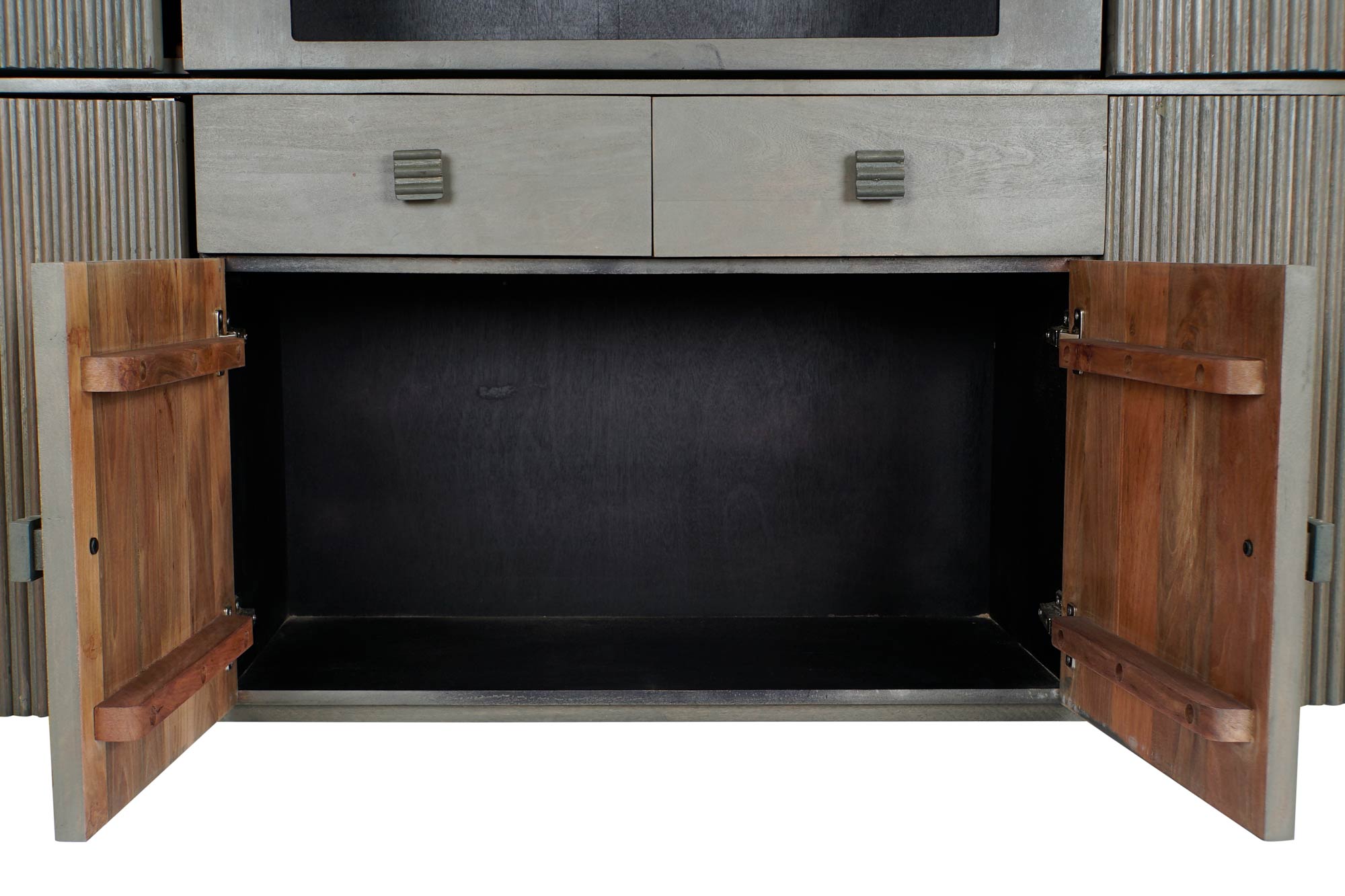 Vitrina jamun cristal 177x40x180 gris