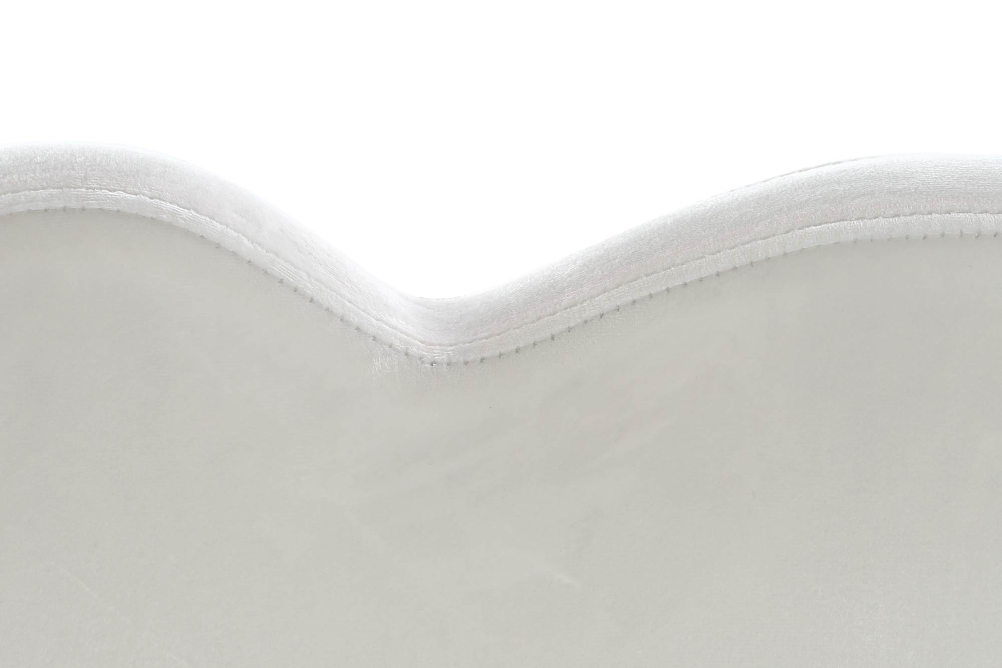 Sofa poliester metal 155x75x92 nube blanco