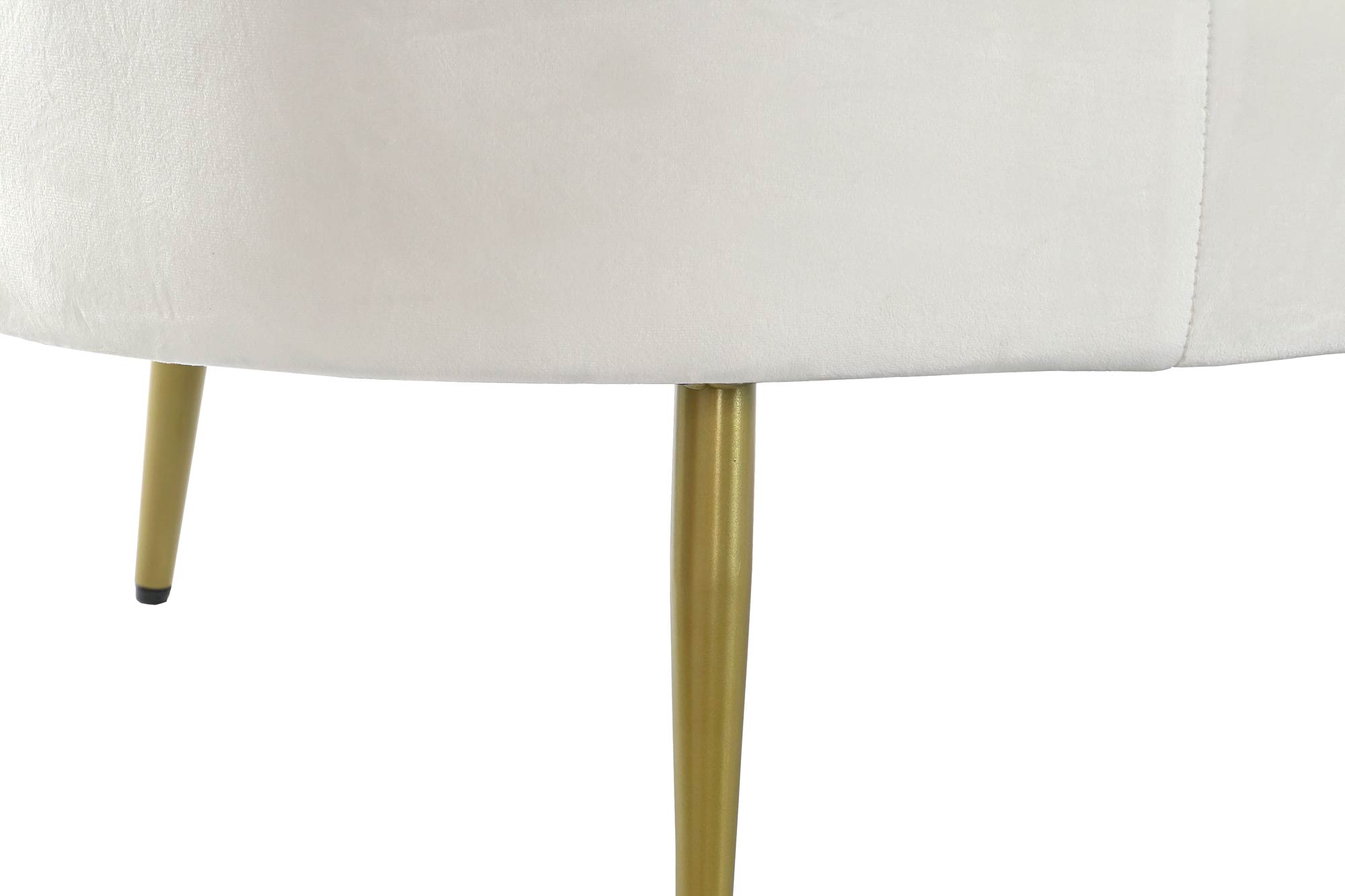 Sofa poliester metal 155x75x92 nube blanco