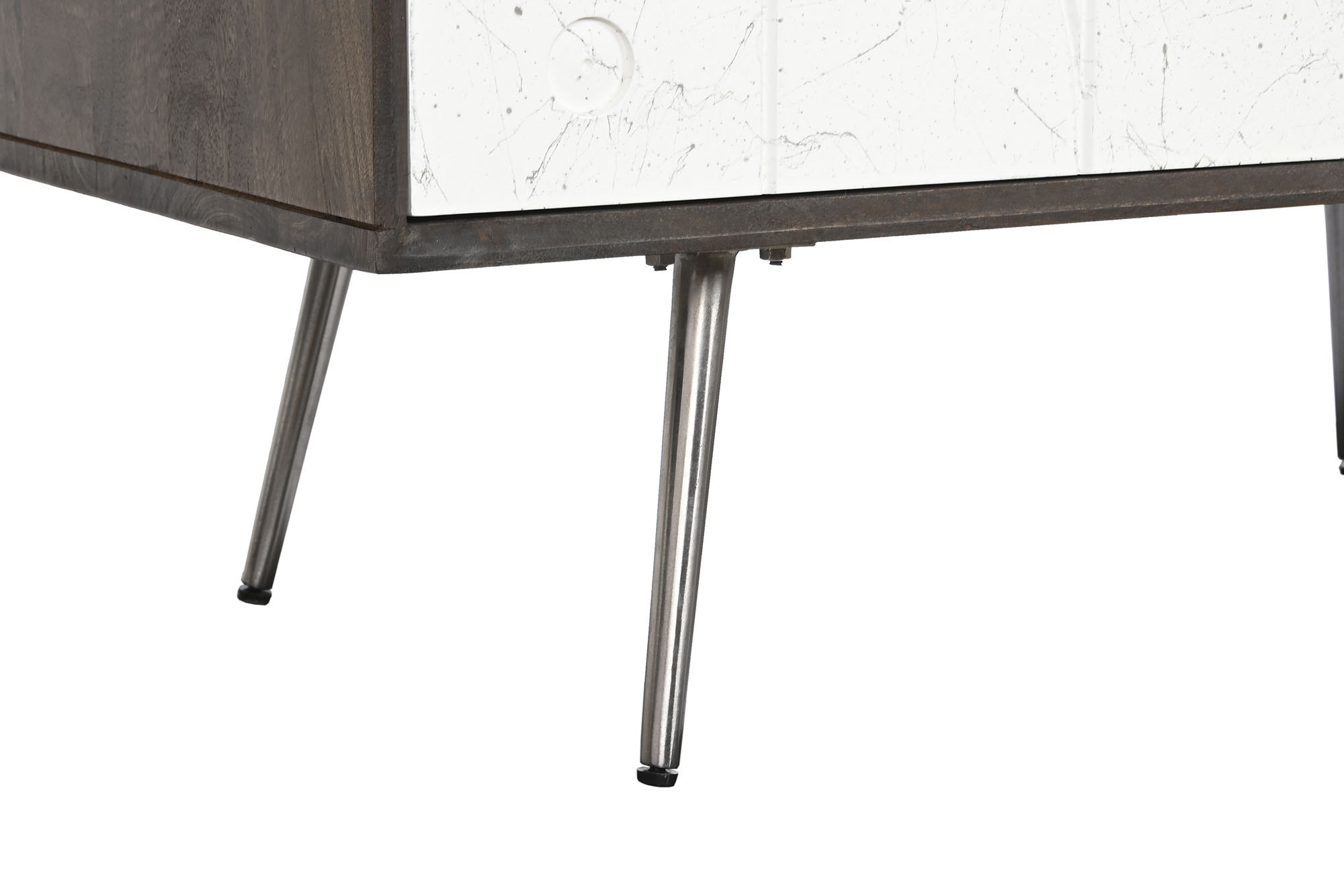 Aparador mango metal 90x43x82 blanco