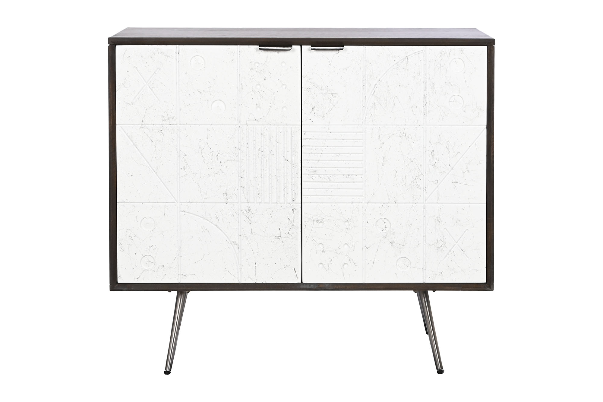 Aparador mango metal 90x43x82 blanco