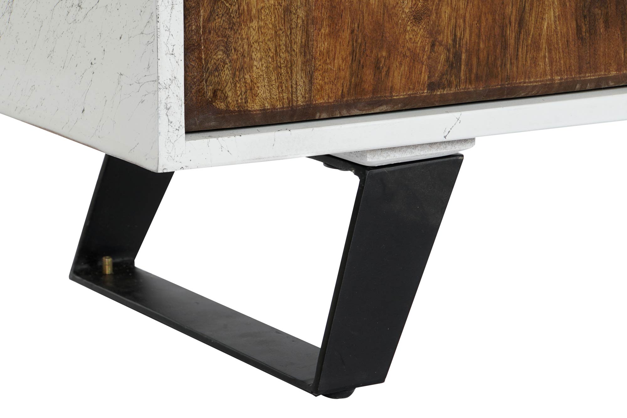 Mueble tv mango metal 135x35x51 blanco