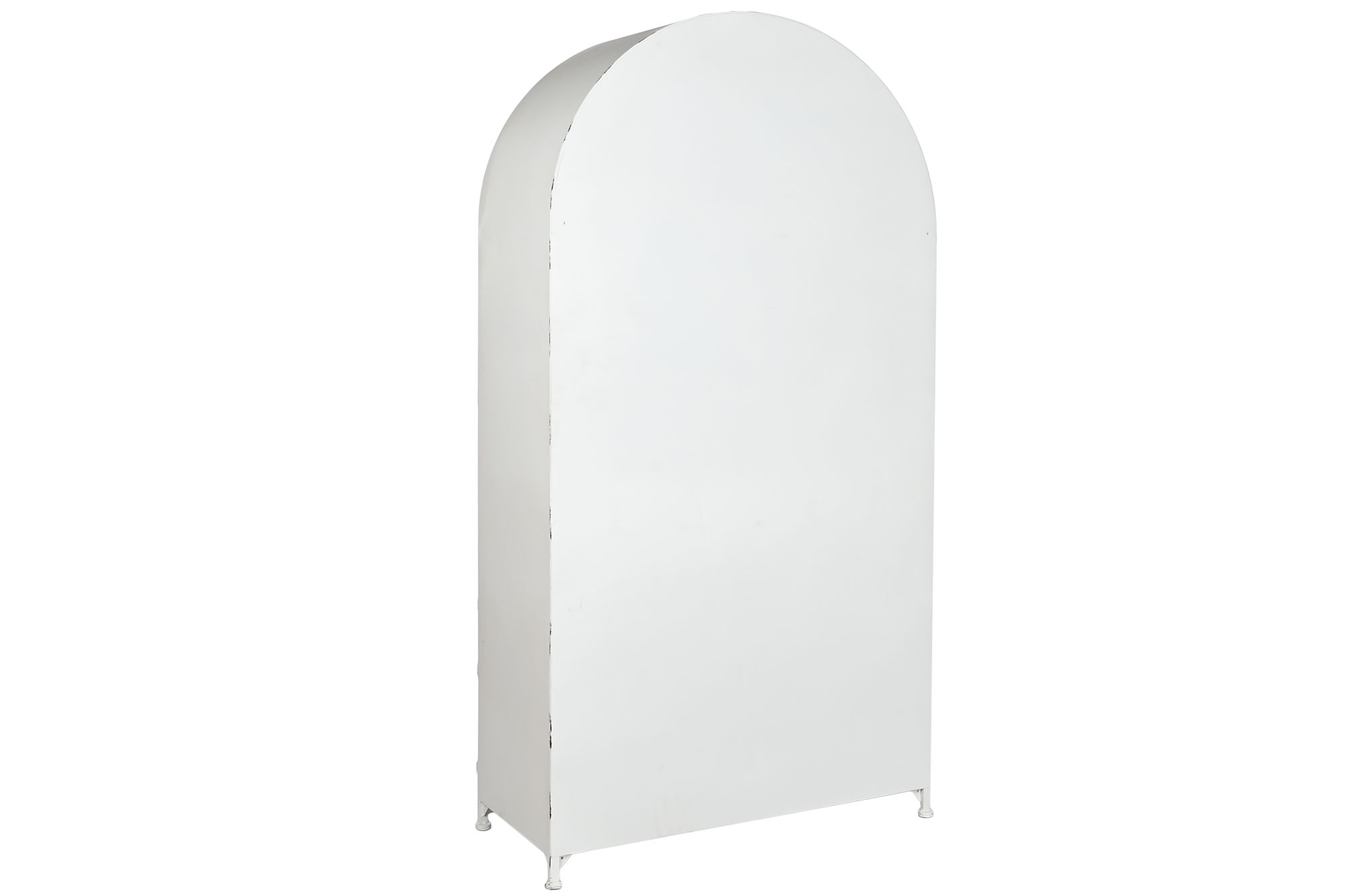 Vitrina metal cristal 91x36,5x172 blanco