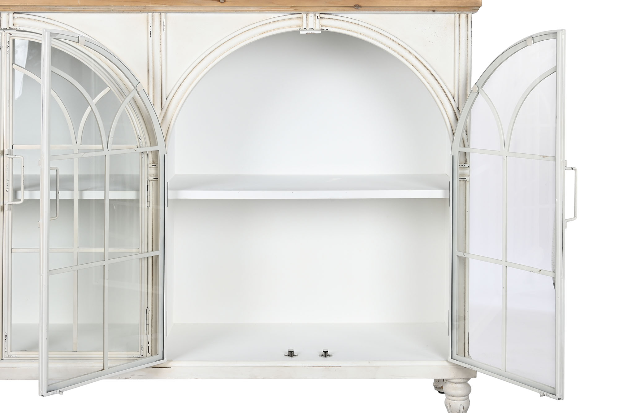 Buffet abeto cristal 150x36x104 blanco