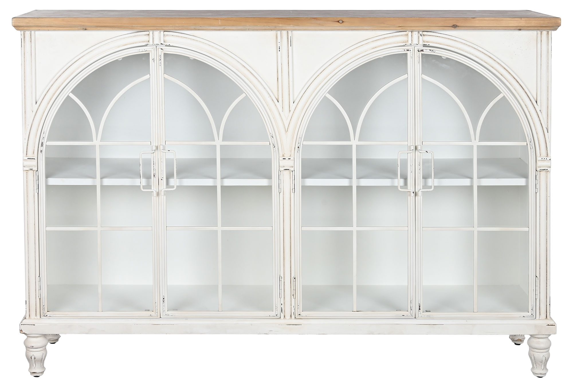Buffet abeto cristal 150x36x104 blanco