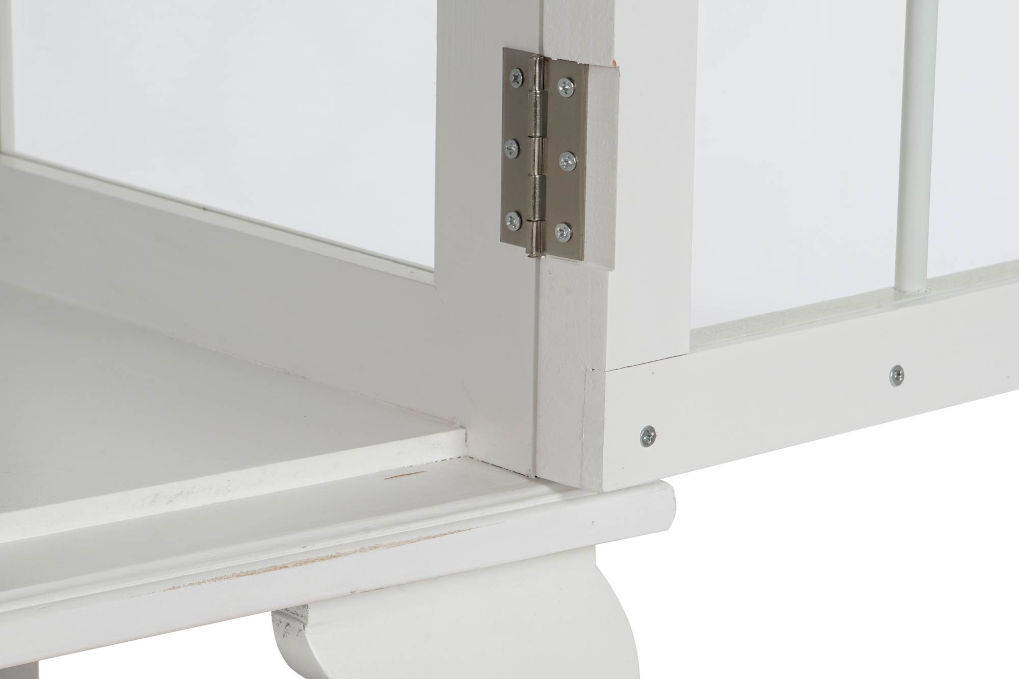 Buffet abeto cristal 142,5x40,5x101,5 blanco