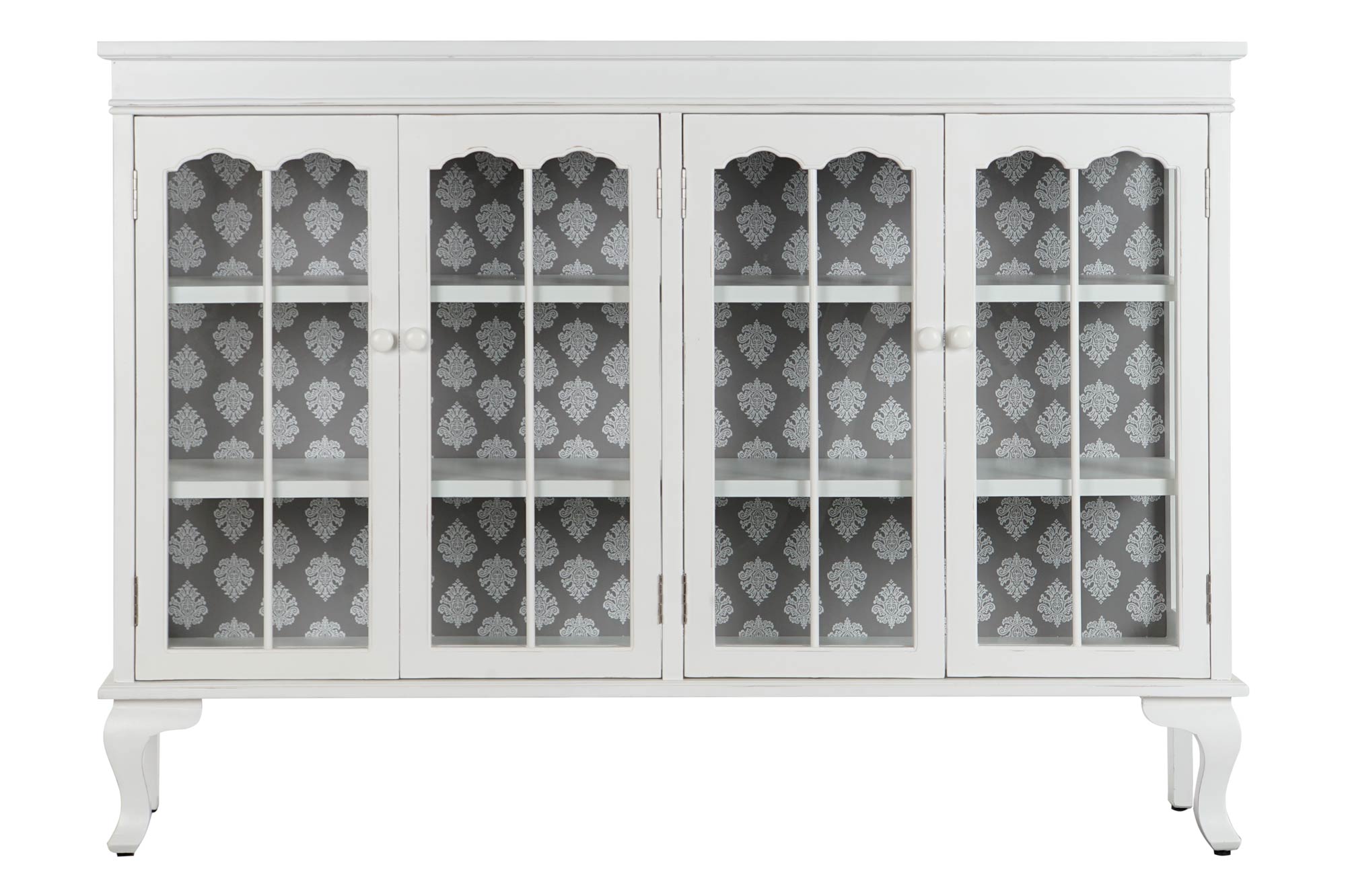 Buffet abeto cristal 142,5x40,5x101,5 blanco