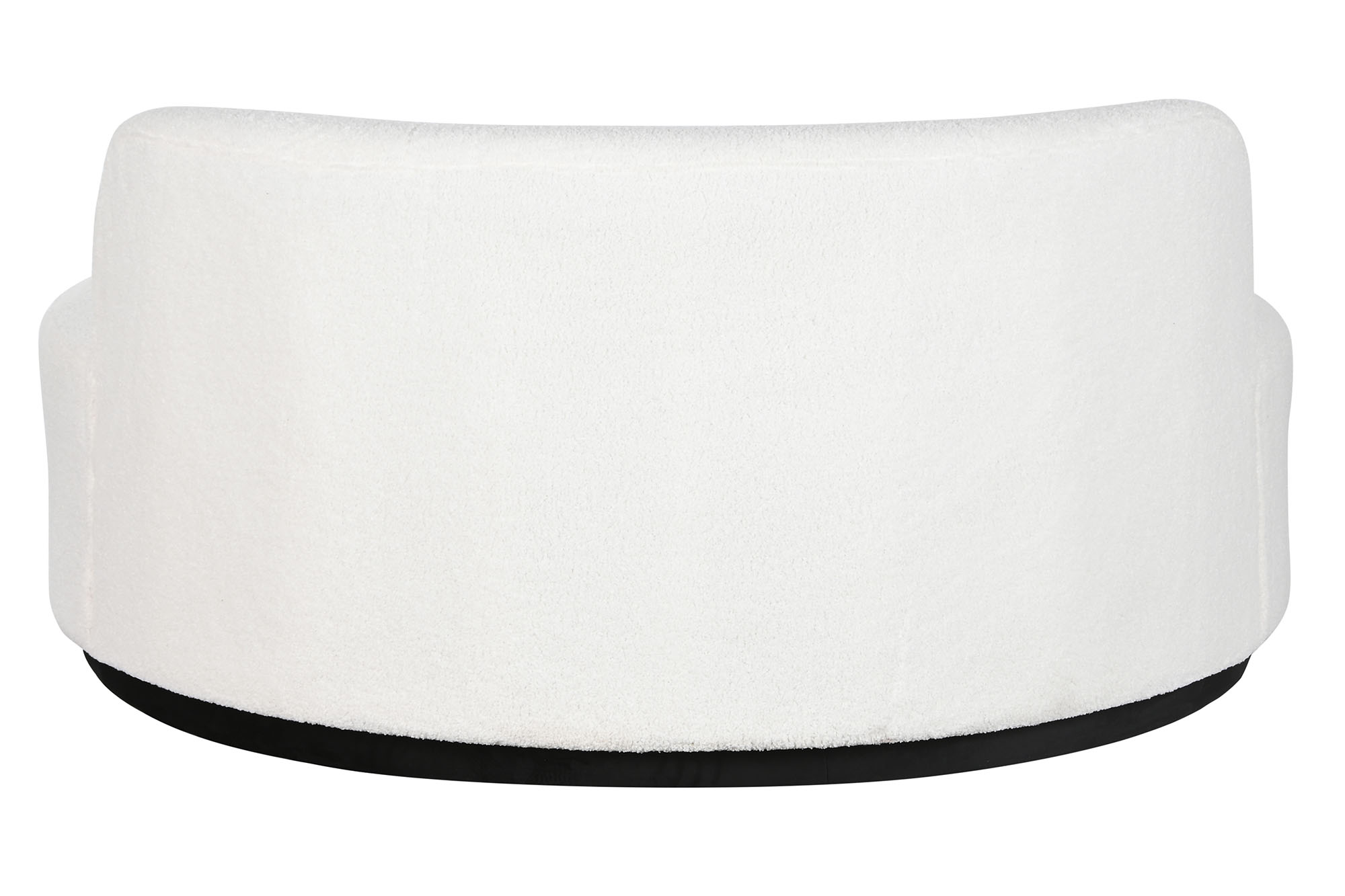 Sofa poliester 150x150x69 borreguito blanco