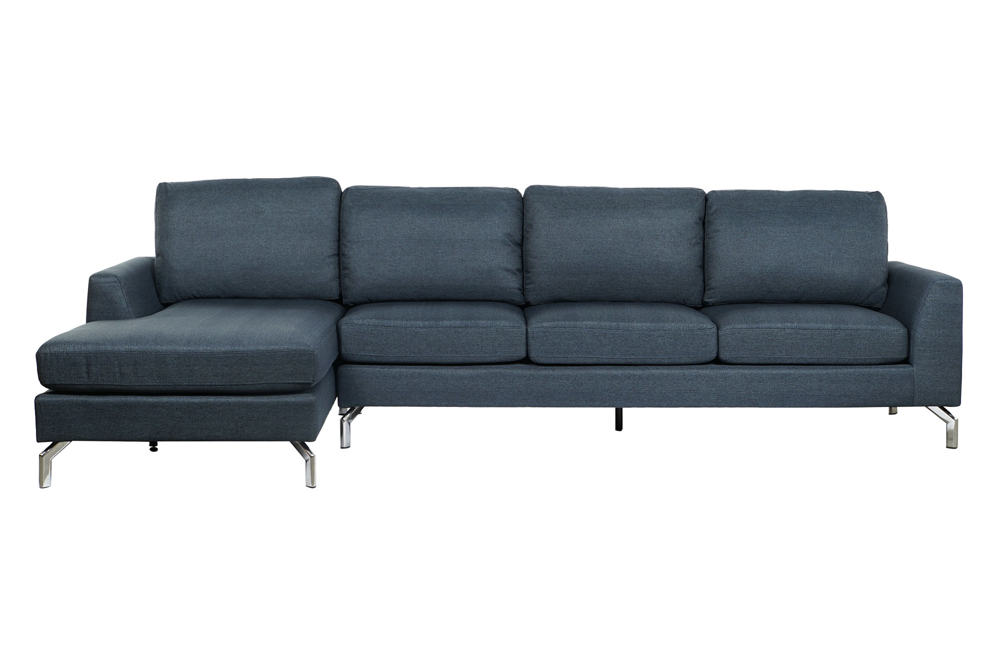 Sofa poliester metal 300x160x85 azul