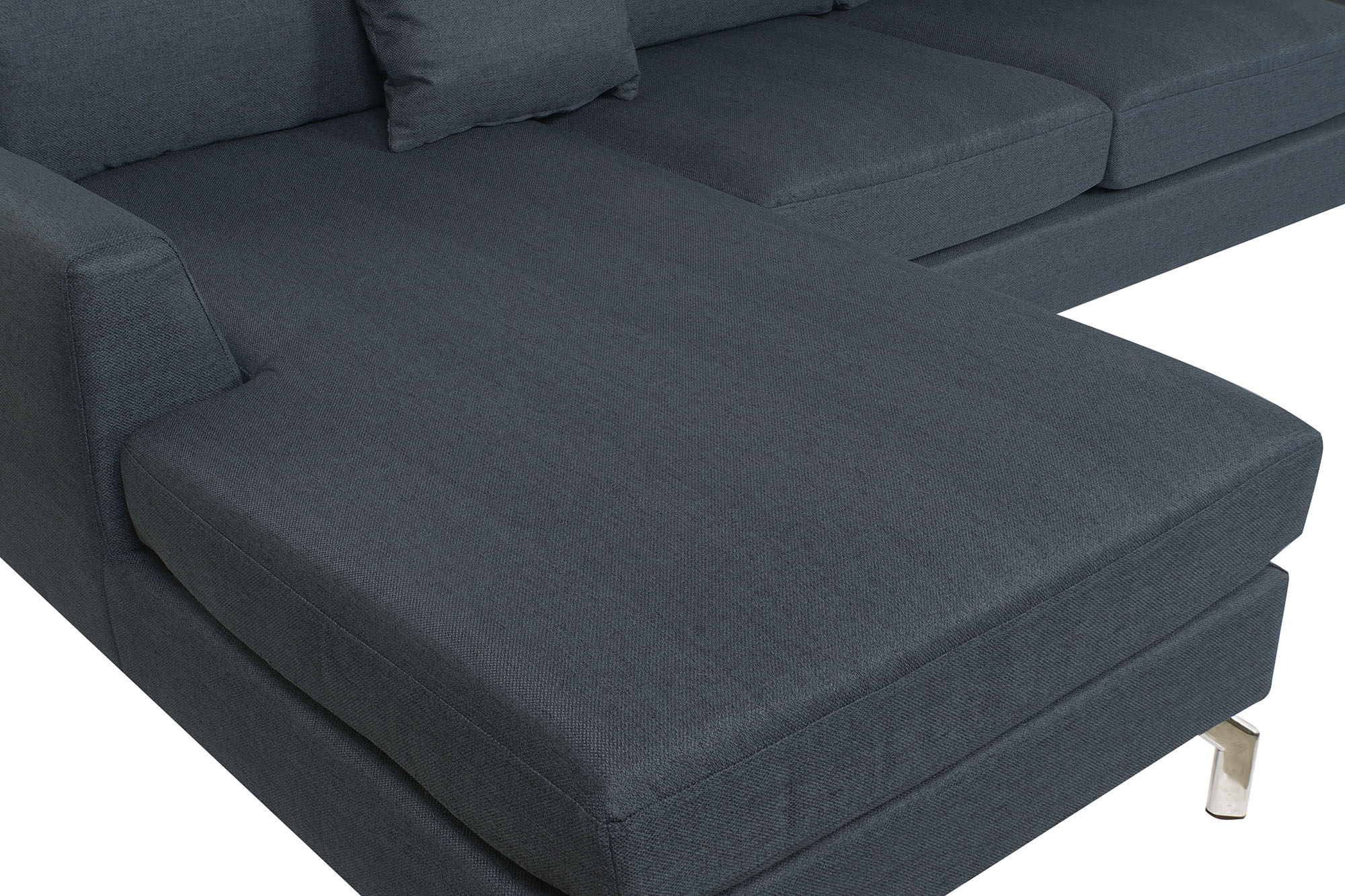 Sofa poliester metal 300x160x85 azul
