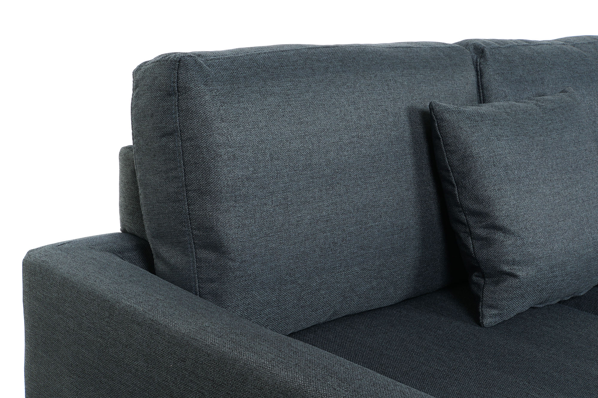 Sofa poliester metal 300x160x85 azul