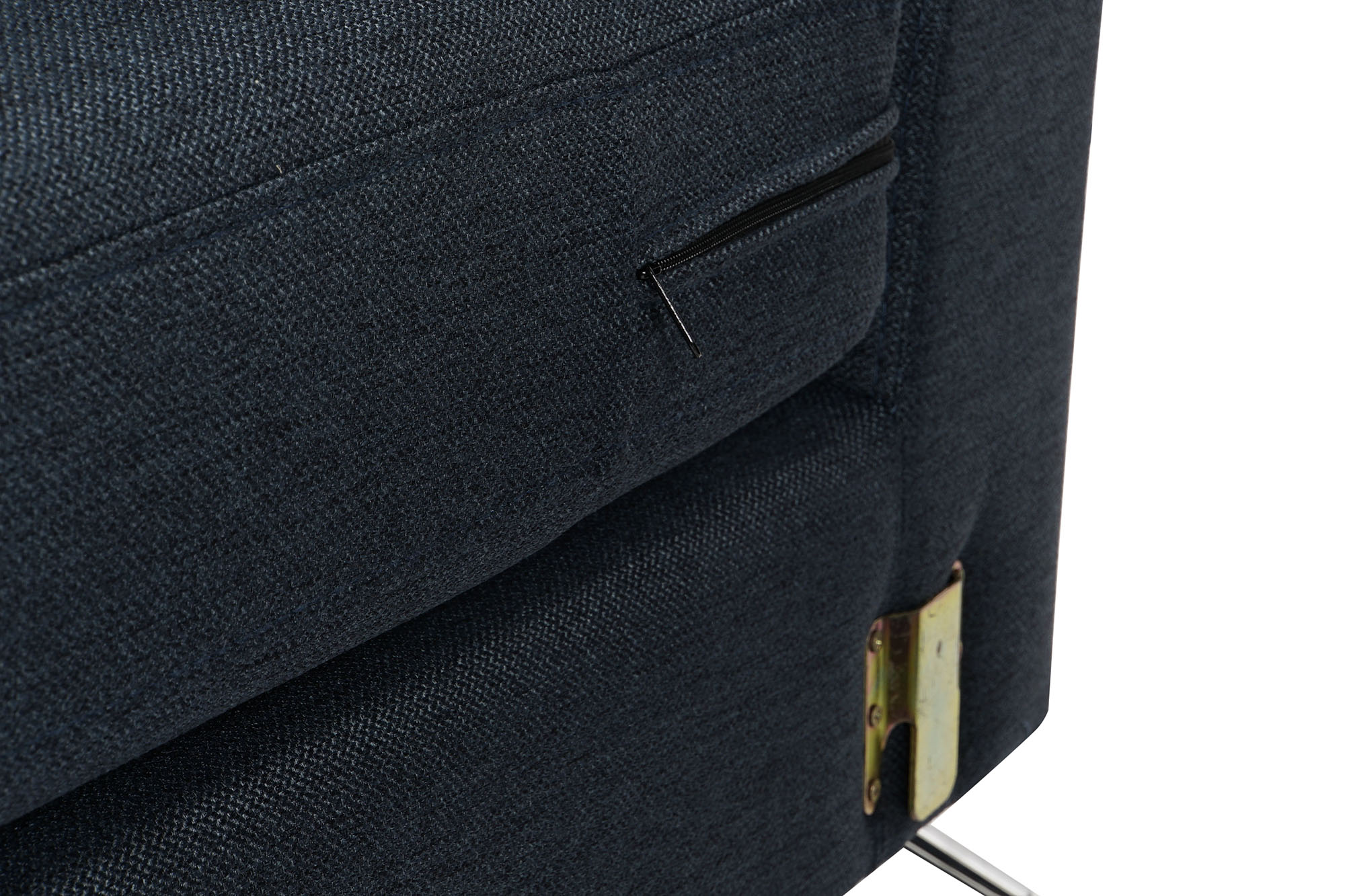 Sofa poliester metal 300x160x85 azul