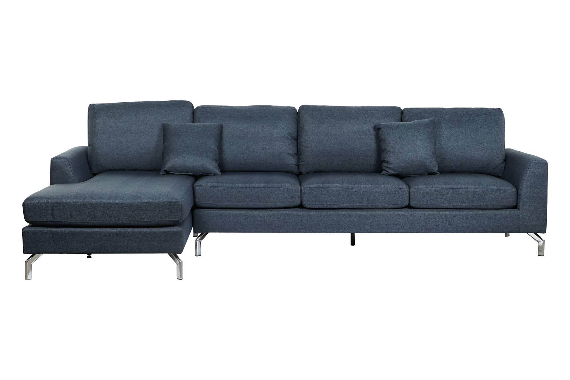 Sofa poliester metal 300x160x85 azul